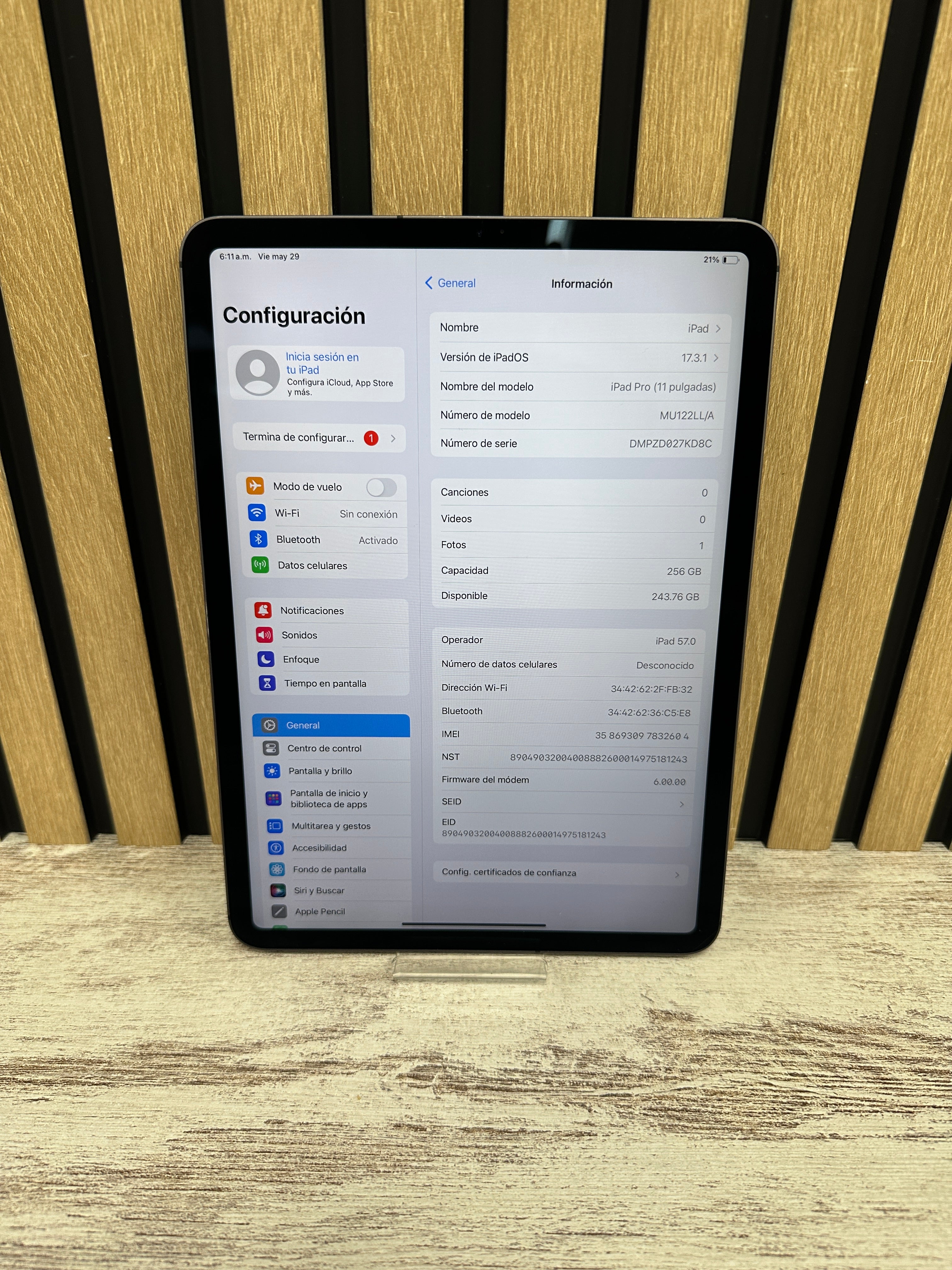 IPAD PRO 11" (1ST GEN) 2018 256GB SIM