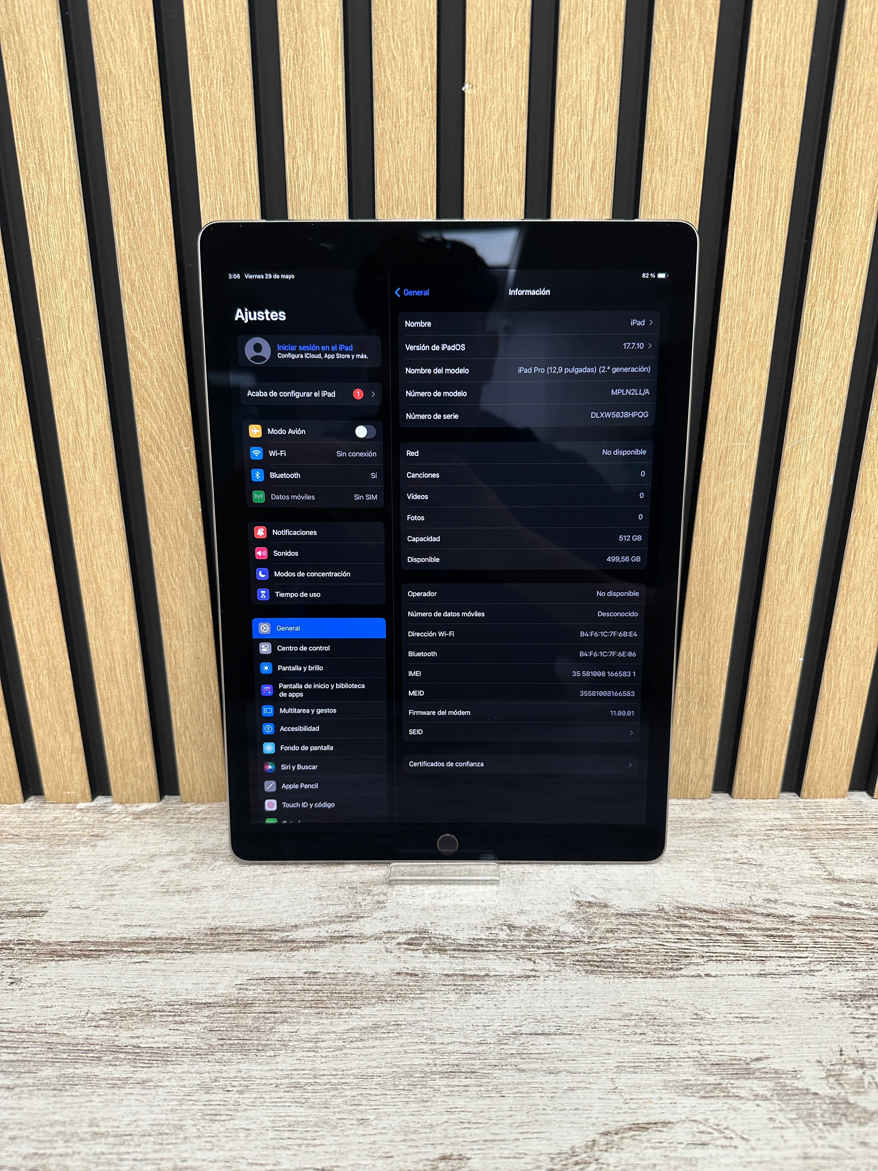 IPAD PRO 12.9" (2ND GEN) 2017 512GB SIM