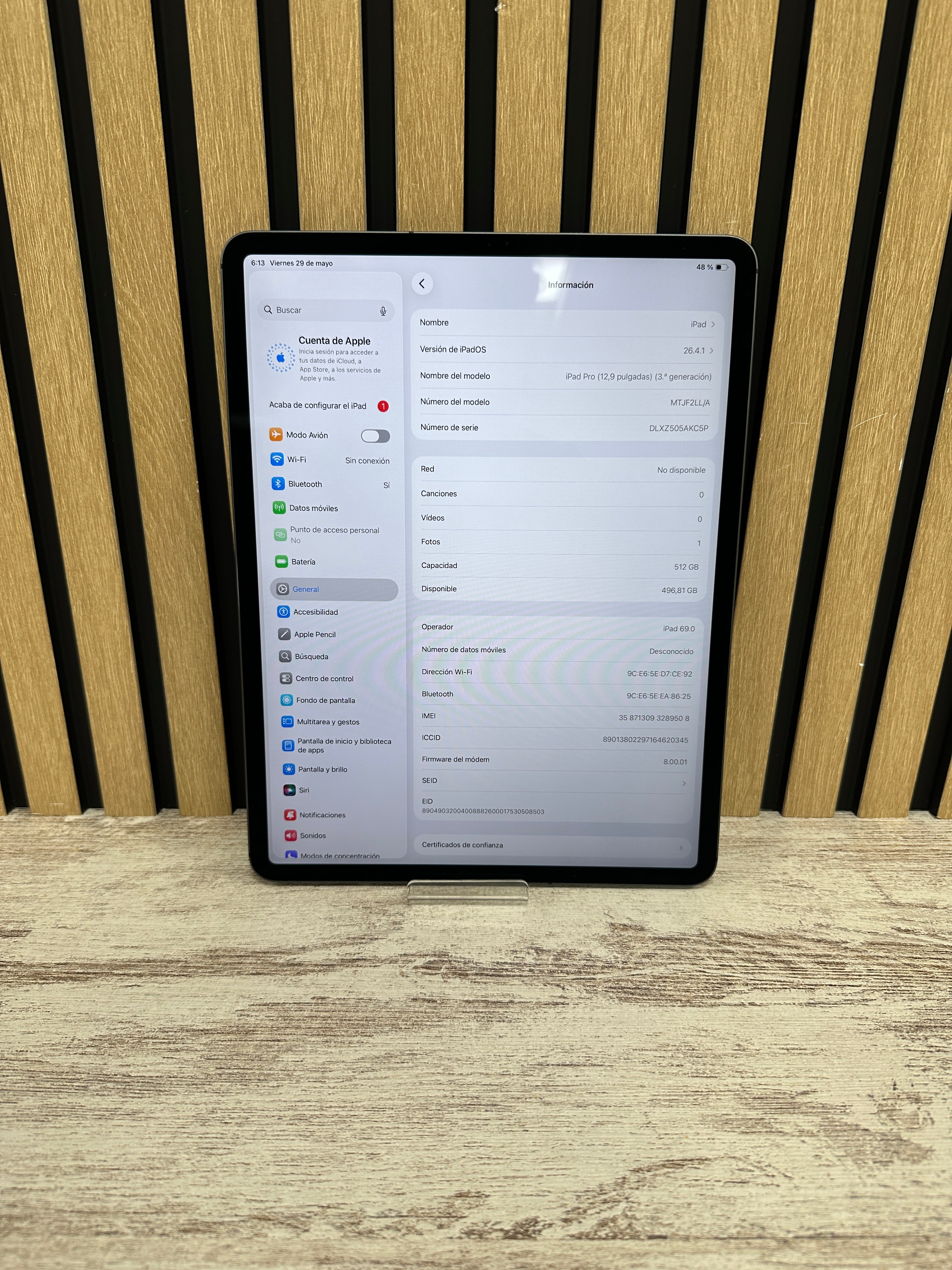 IPAD PRO 12.9" (3RD GEN) 2018 512GB SIM