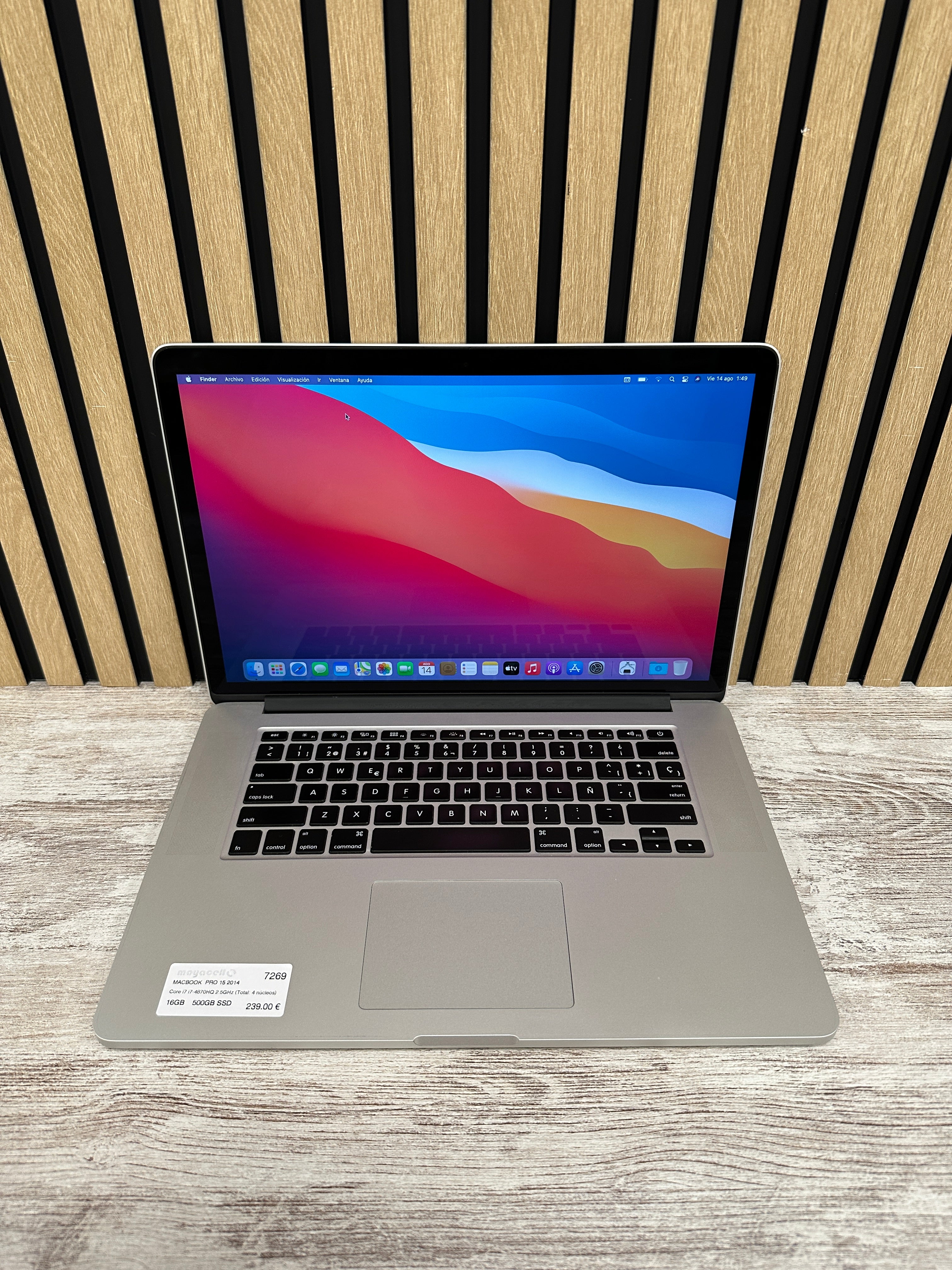 MacBook Pro 15" 2014 i7 16GB 500GB SSD - Moyacell
