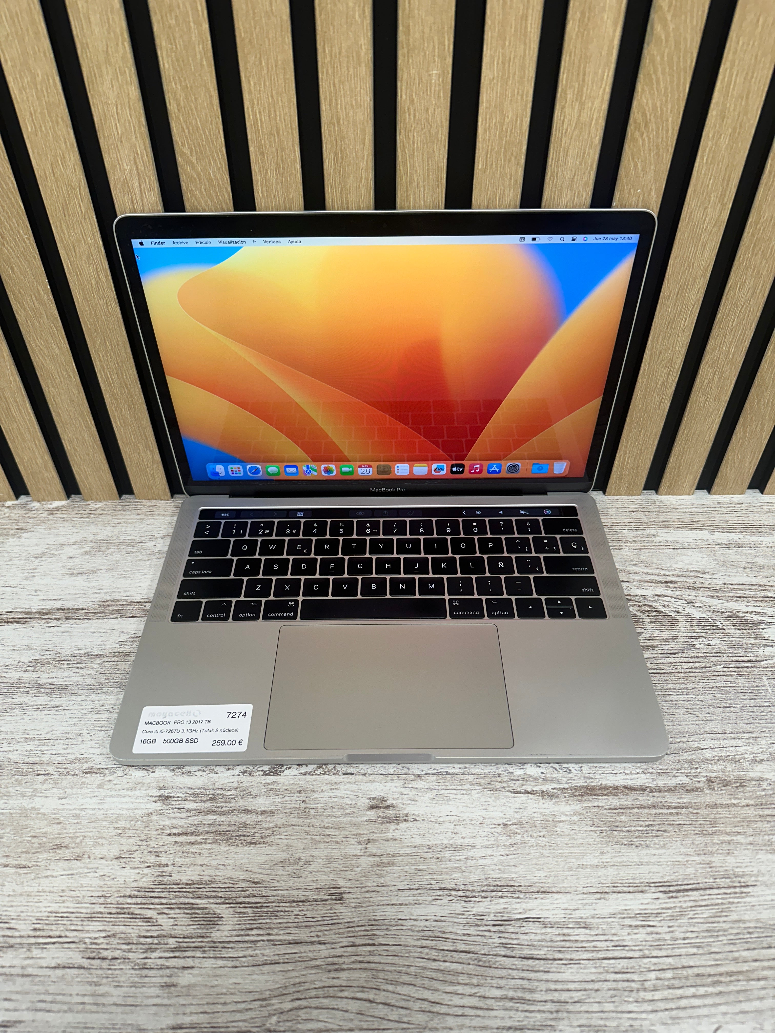 PRO 13 2017 TB Core i5 i5-7267U 3.1GHz (Total: 2 núcleos) 16GB 500GB SSD
