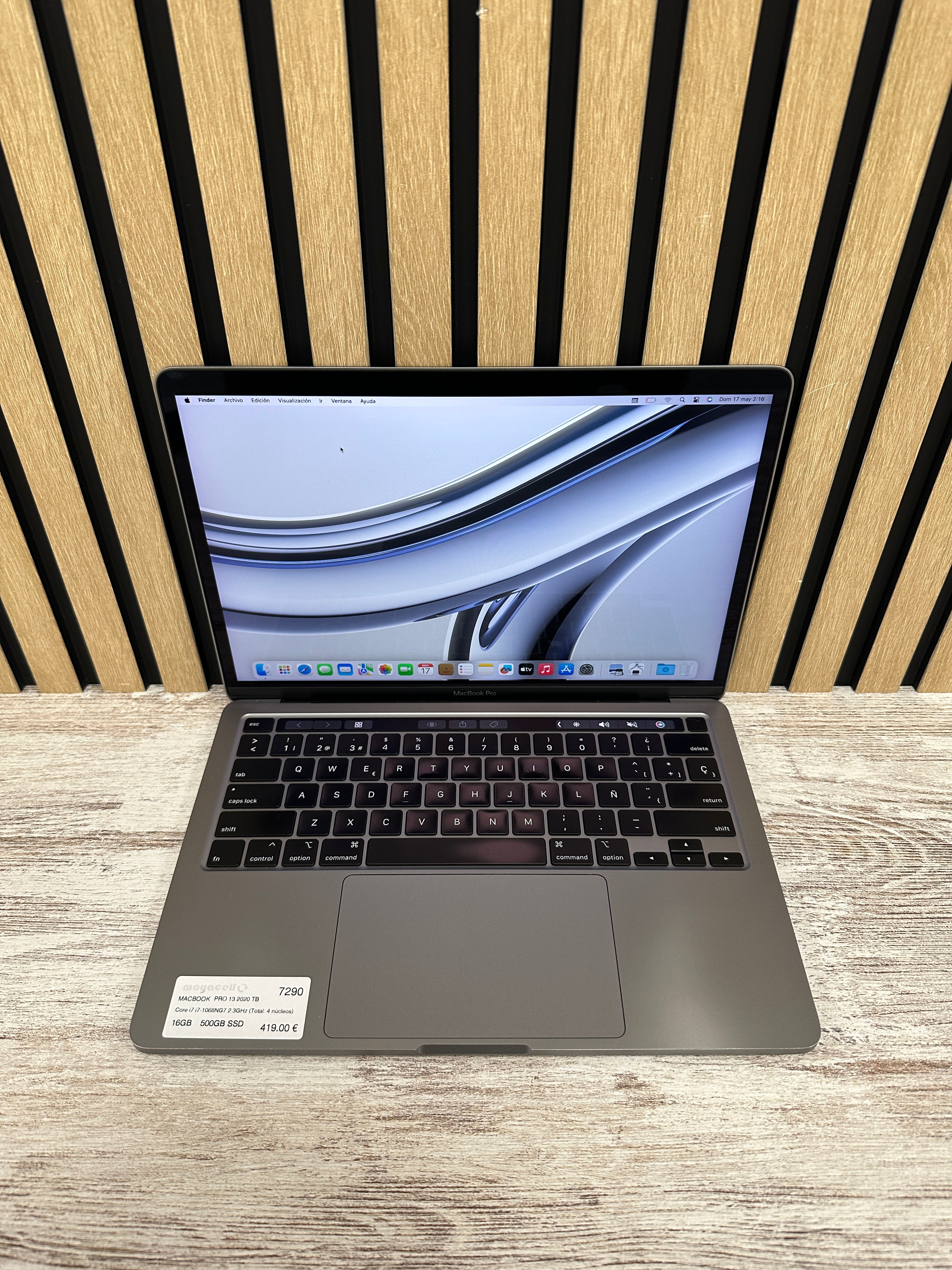 PRO 13 2020 TB Core i7 i7-1068NG7 2.3GHz (Total: 4 núcleos) 16GB 500GB SSD
