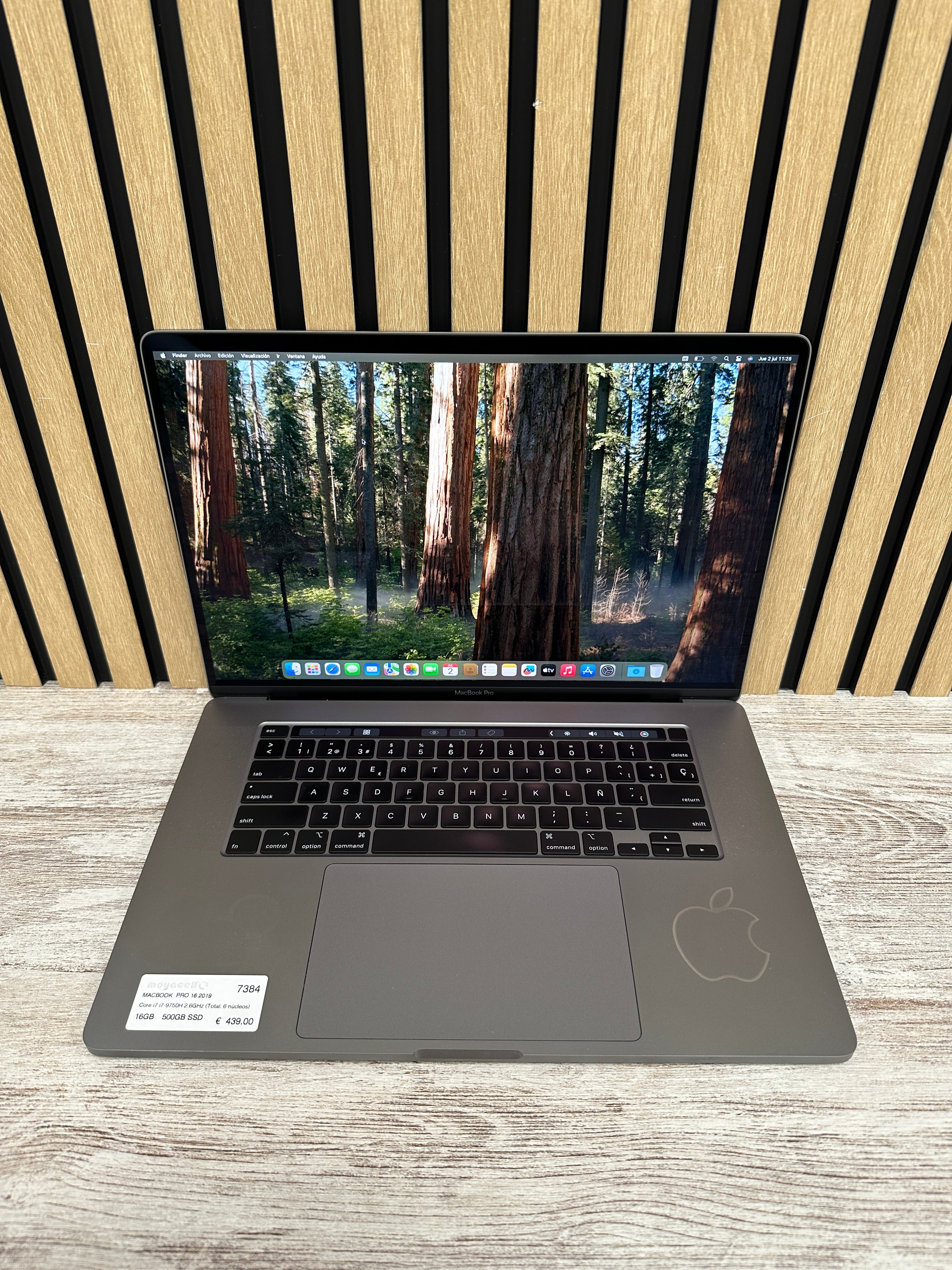 PRO 16 2019 Core i7 i7-9750H 2.6GHz (Total: 6 núcleos) 16GB 500GB SSD
