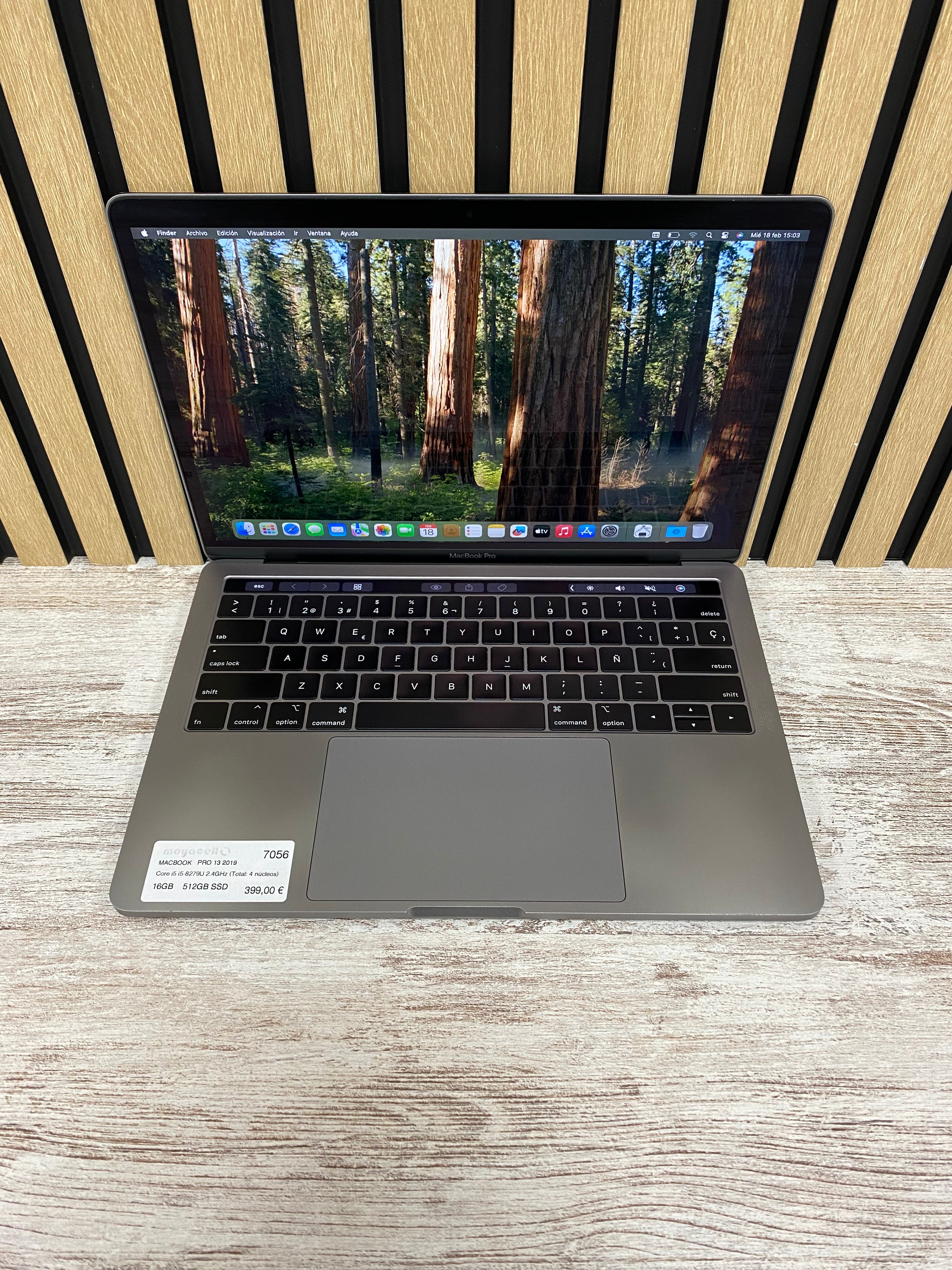 MacBook Pro 13" 2019 i5 16gb 512gb SSD