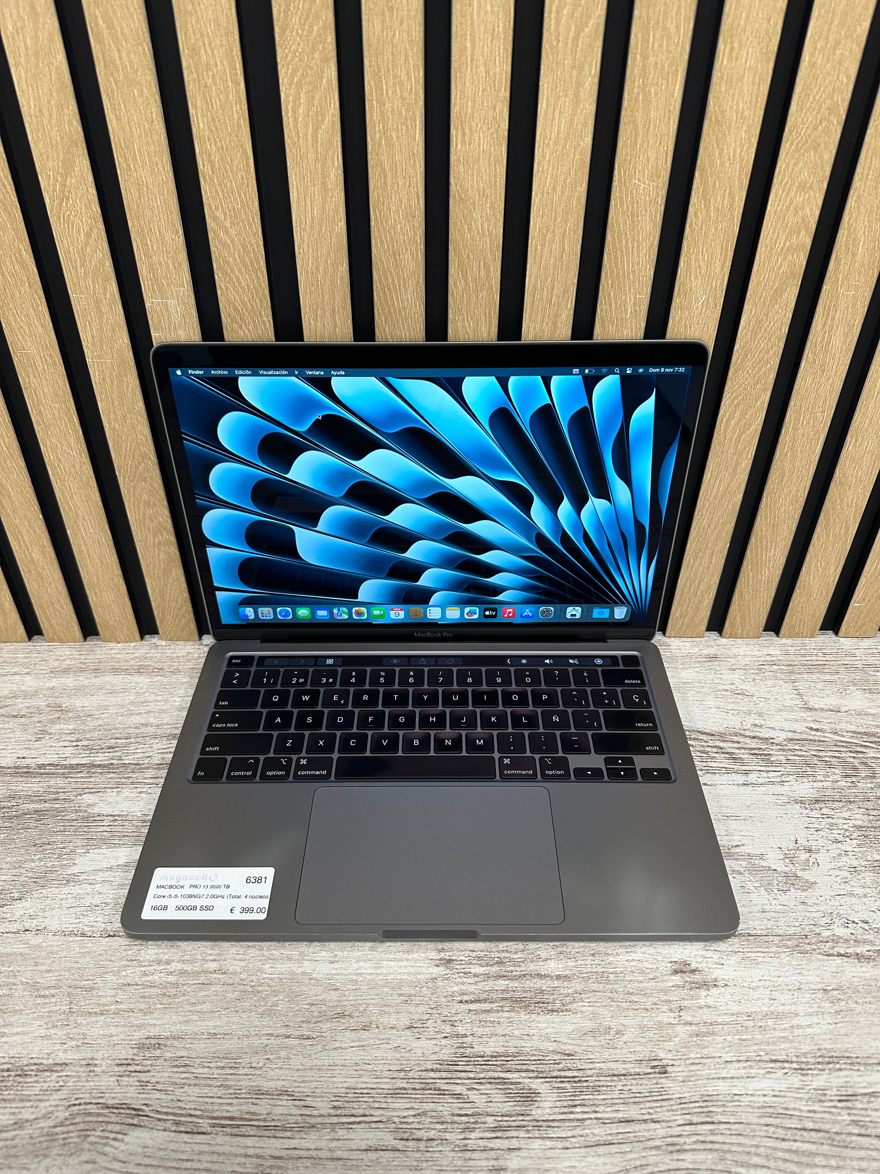 MacBook Pro 13" 2020 TB i5 16gb 500gb SSD