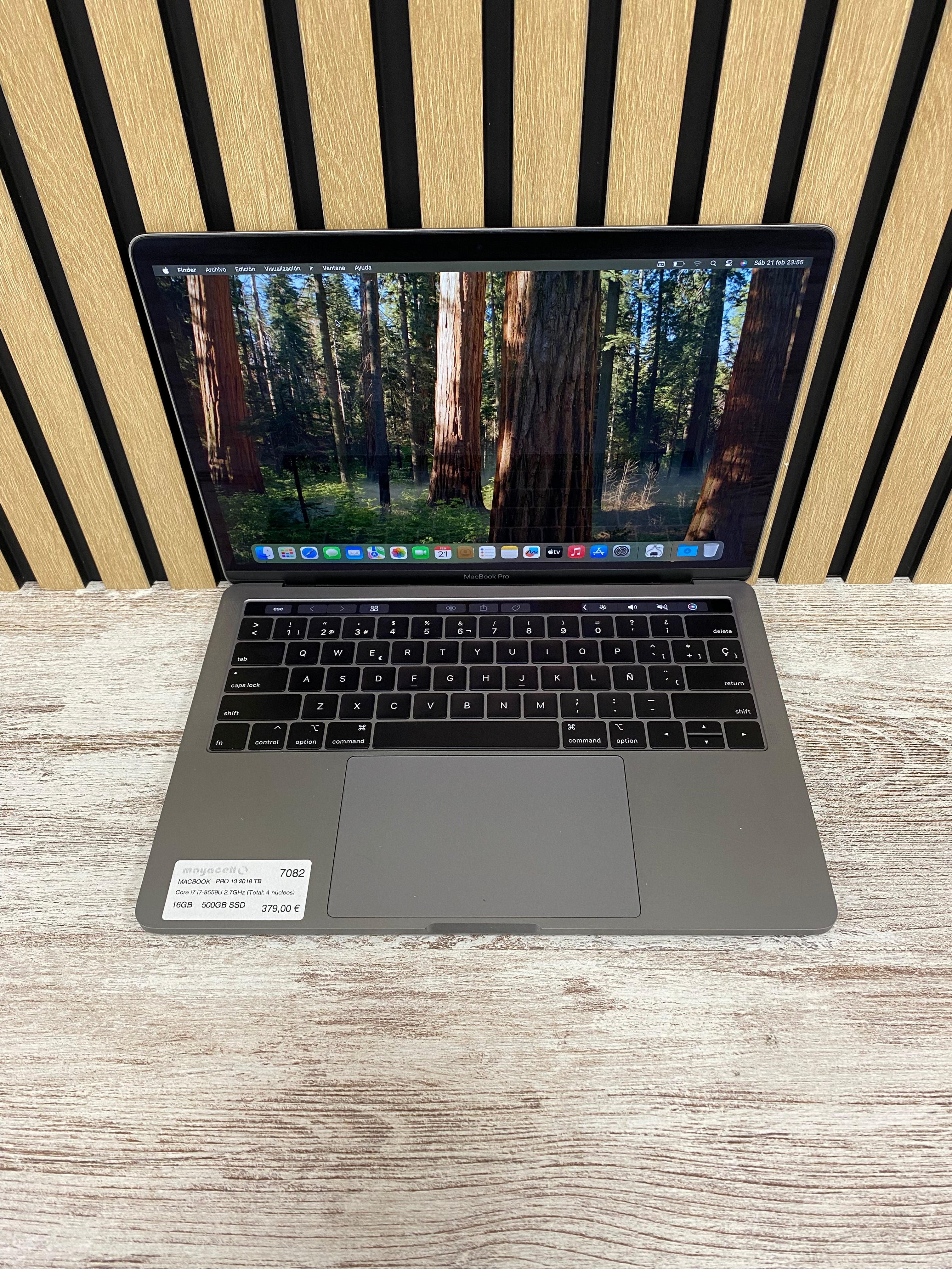 MacBook Pro 13" 2018 TB i7 16gb 500gb SSD