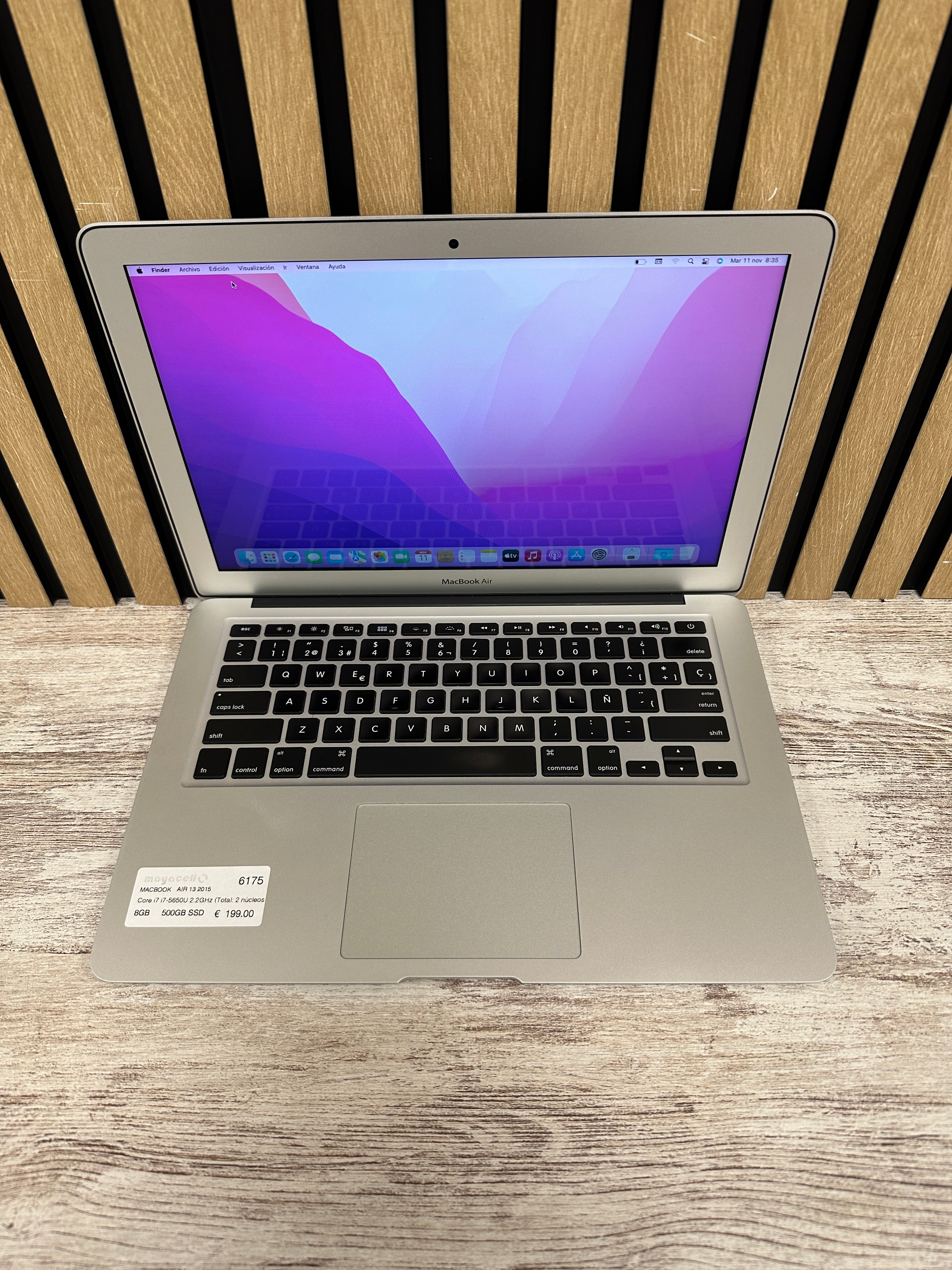 MacBook Air 13" 2015 i7 8gb 500gb SSD
