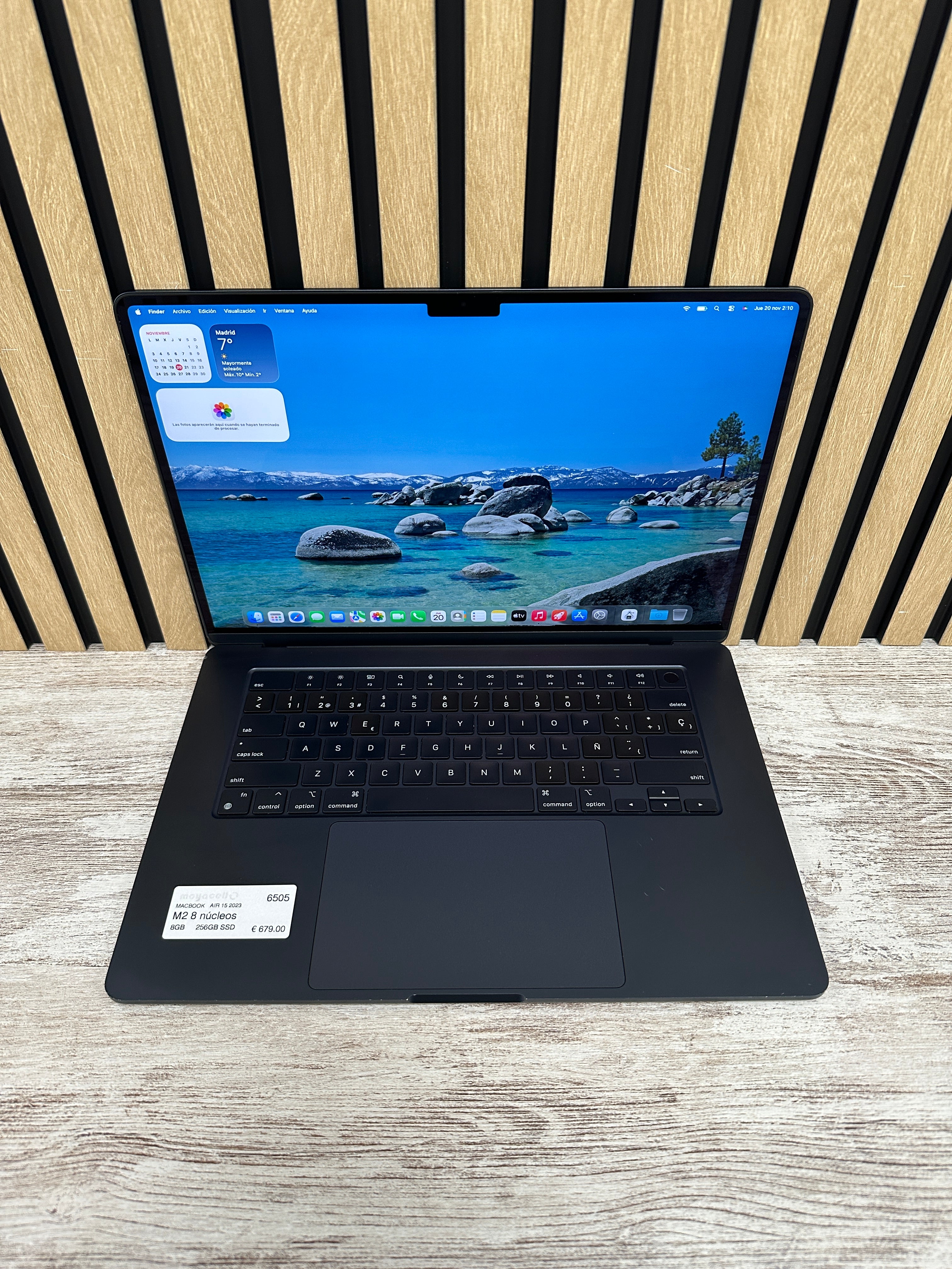 MacBook Air 15" 2023 M2 8gb 256gb SSD