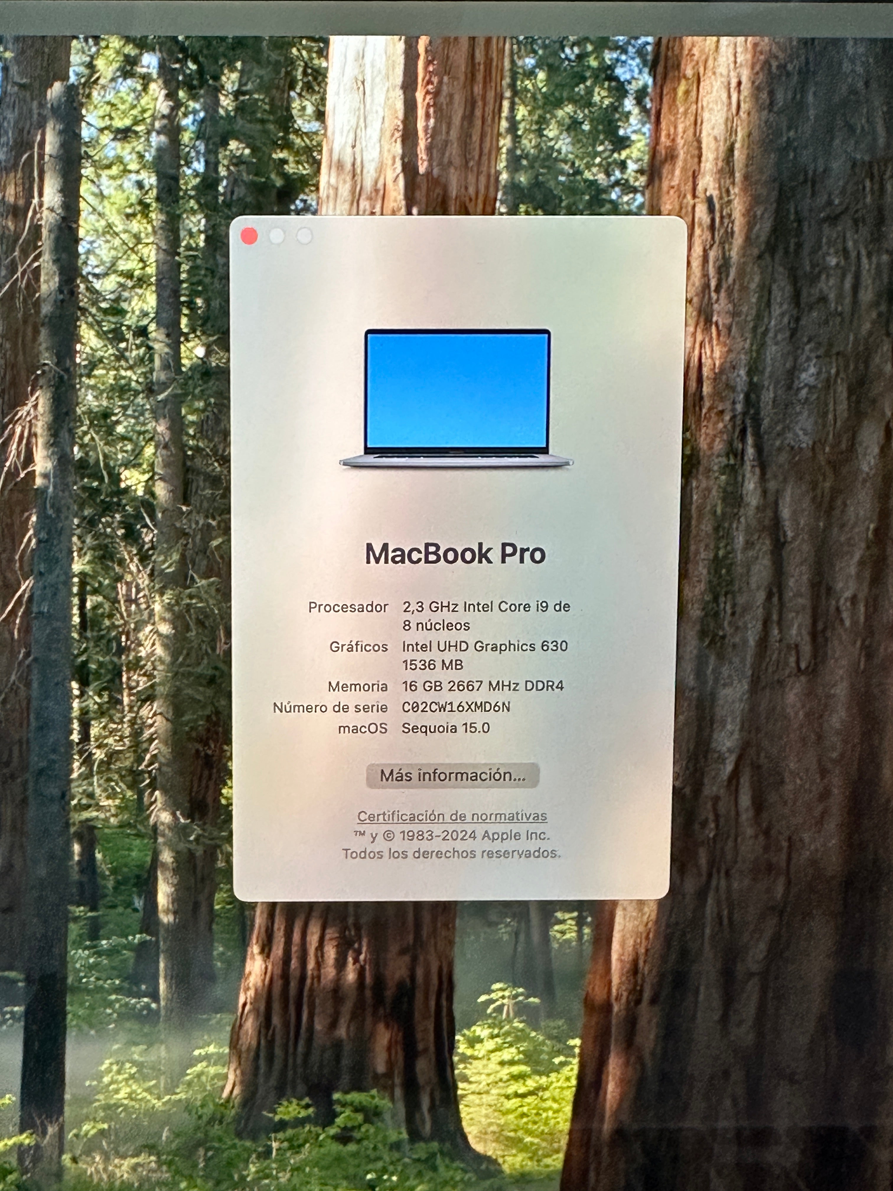 MacBook Pro 16" 2019 i9 16gb 1tb SSD - Moyacell