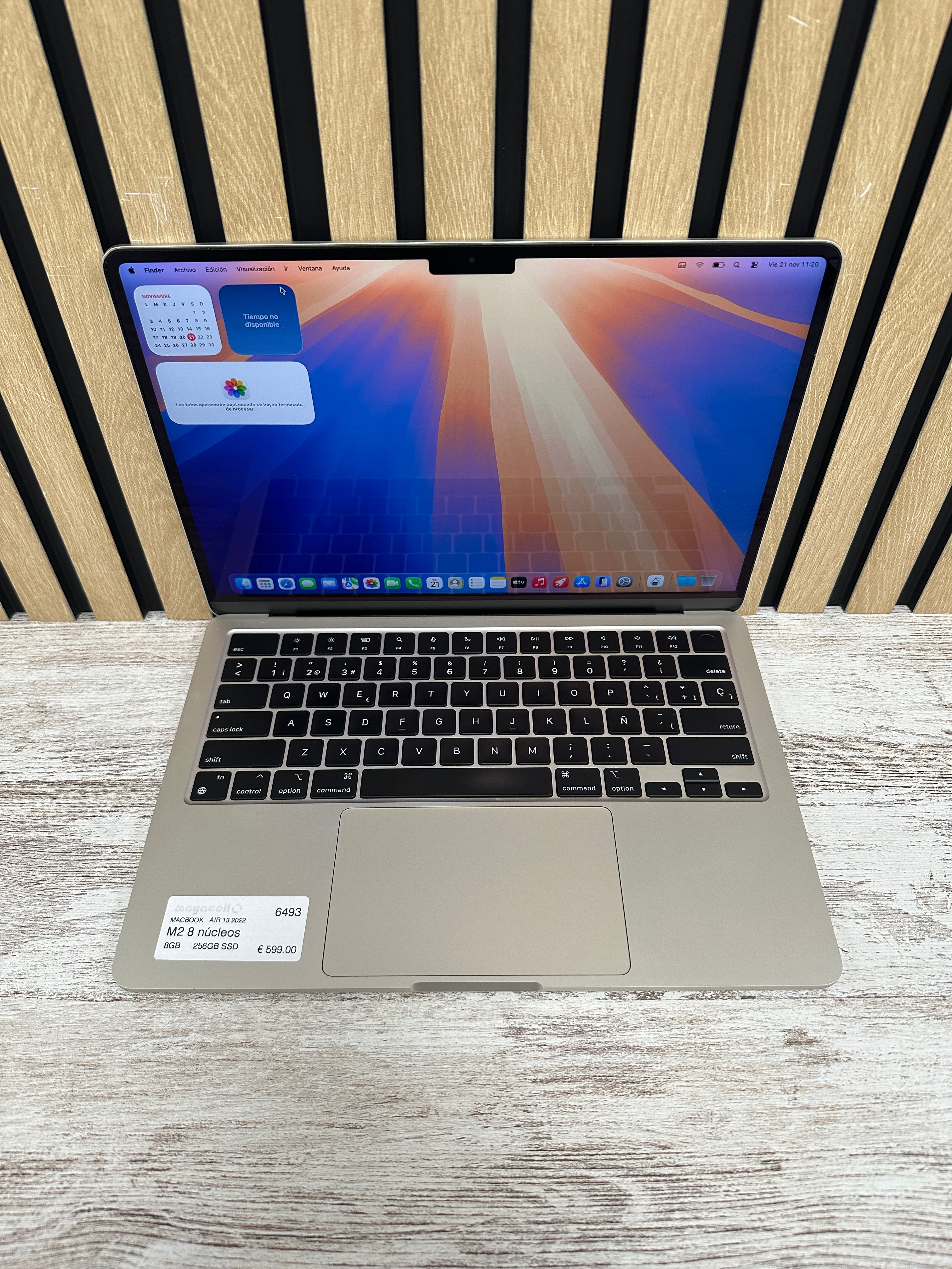 MacBook Air 13" 2022 M2 8gb 256gb SSD