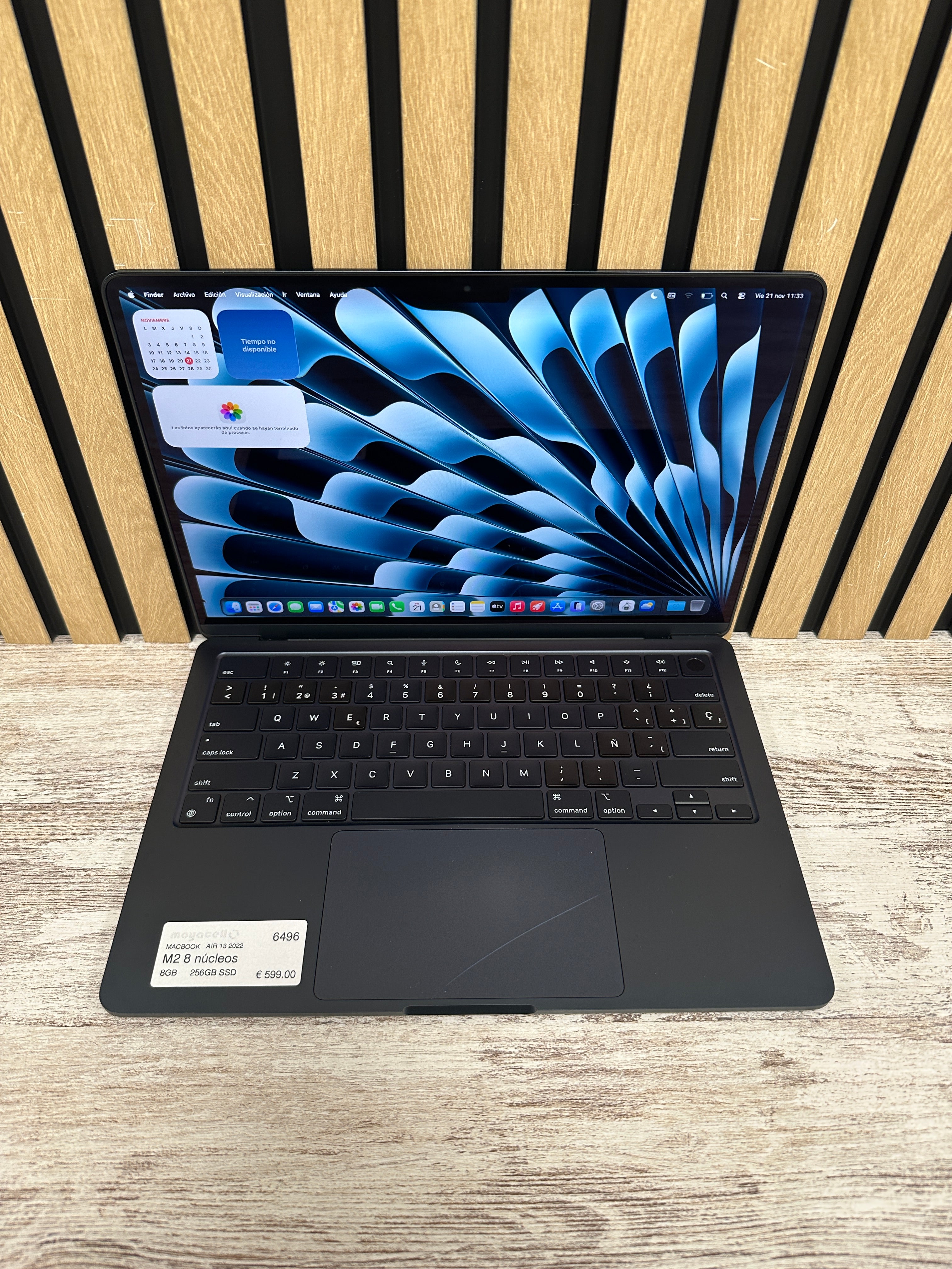 MacBook Air 13" 2022 M2 8gb 256gb SSD