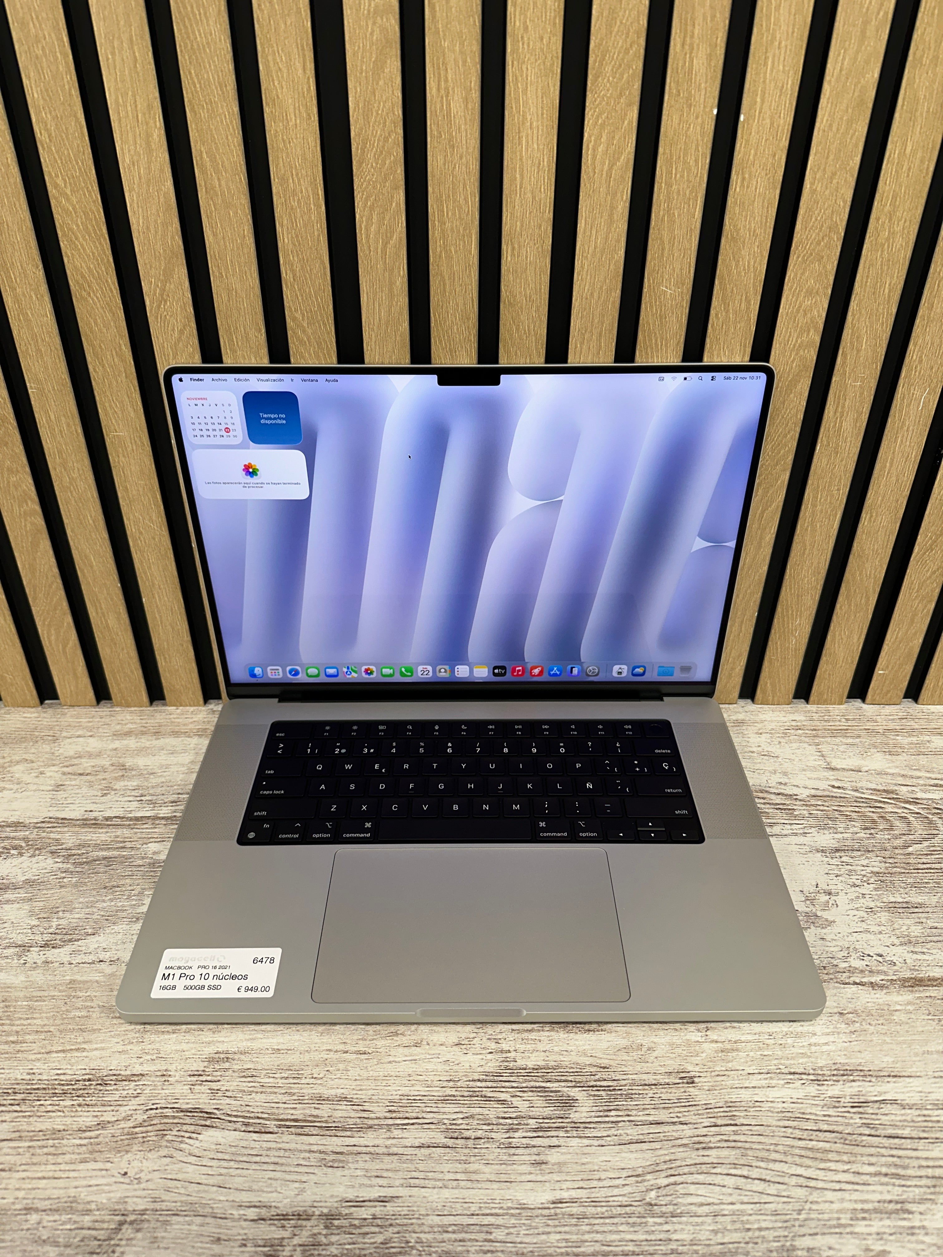 MacBook Pro 16" 2021 M1 PRO 16gb 500gb SSD