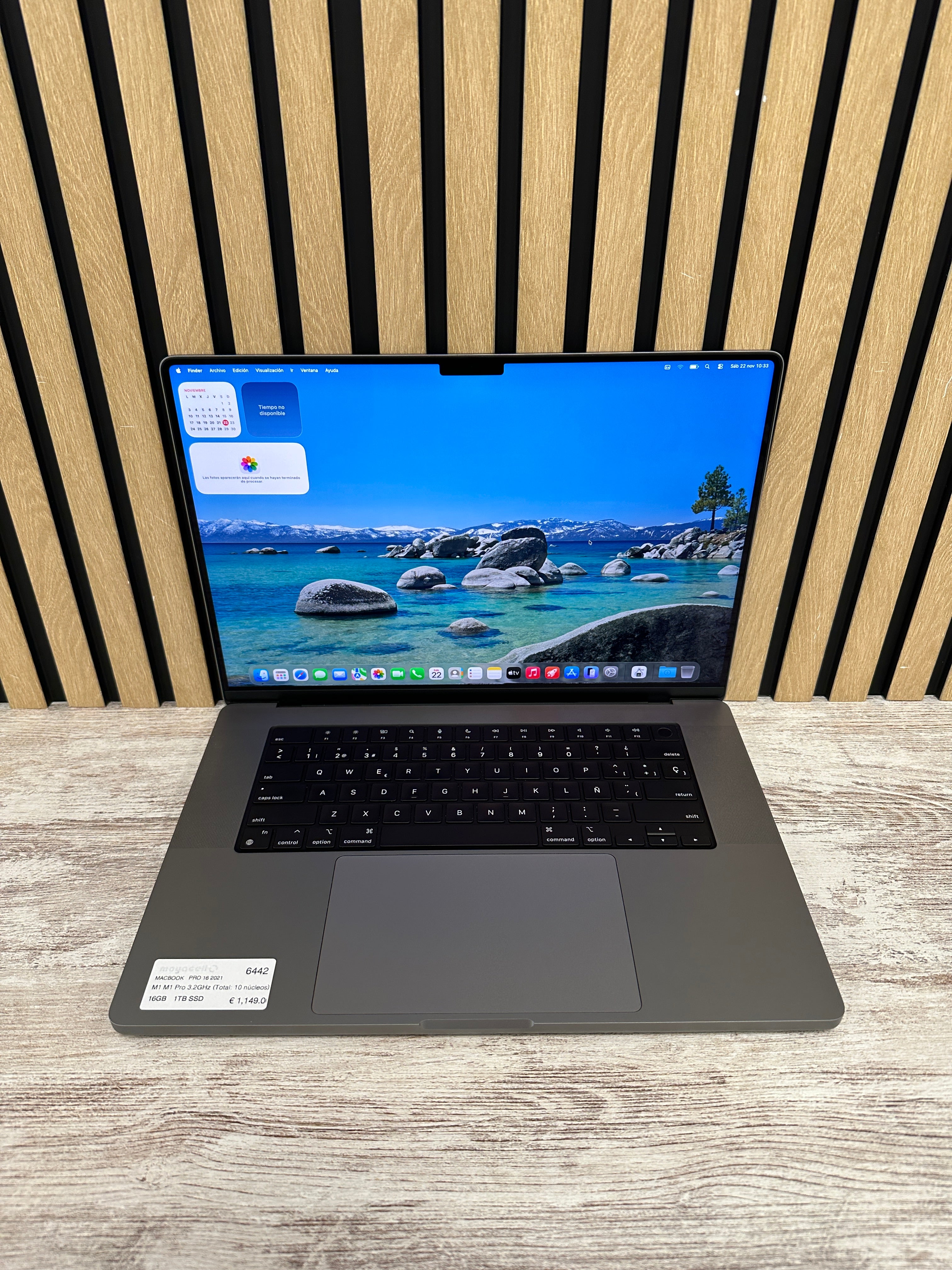 MacBook Pro 16" 2021 M1 PRO 16gb 1tb SSD