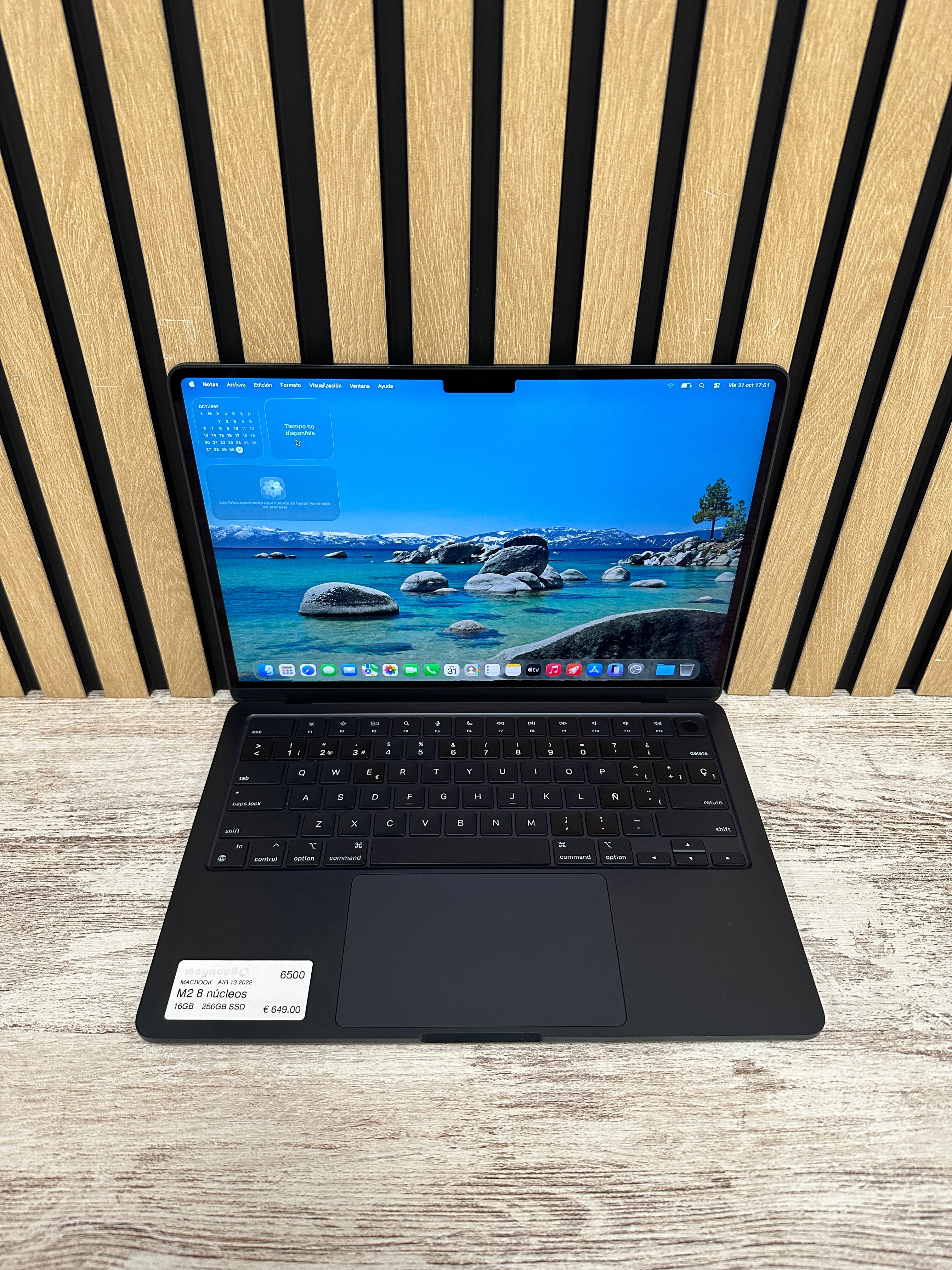 MacBook Air 13" 2022 M2 16gb 256gb SSD