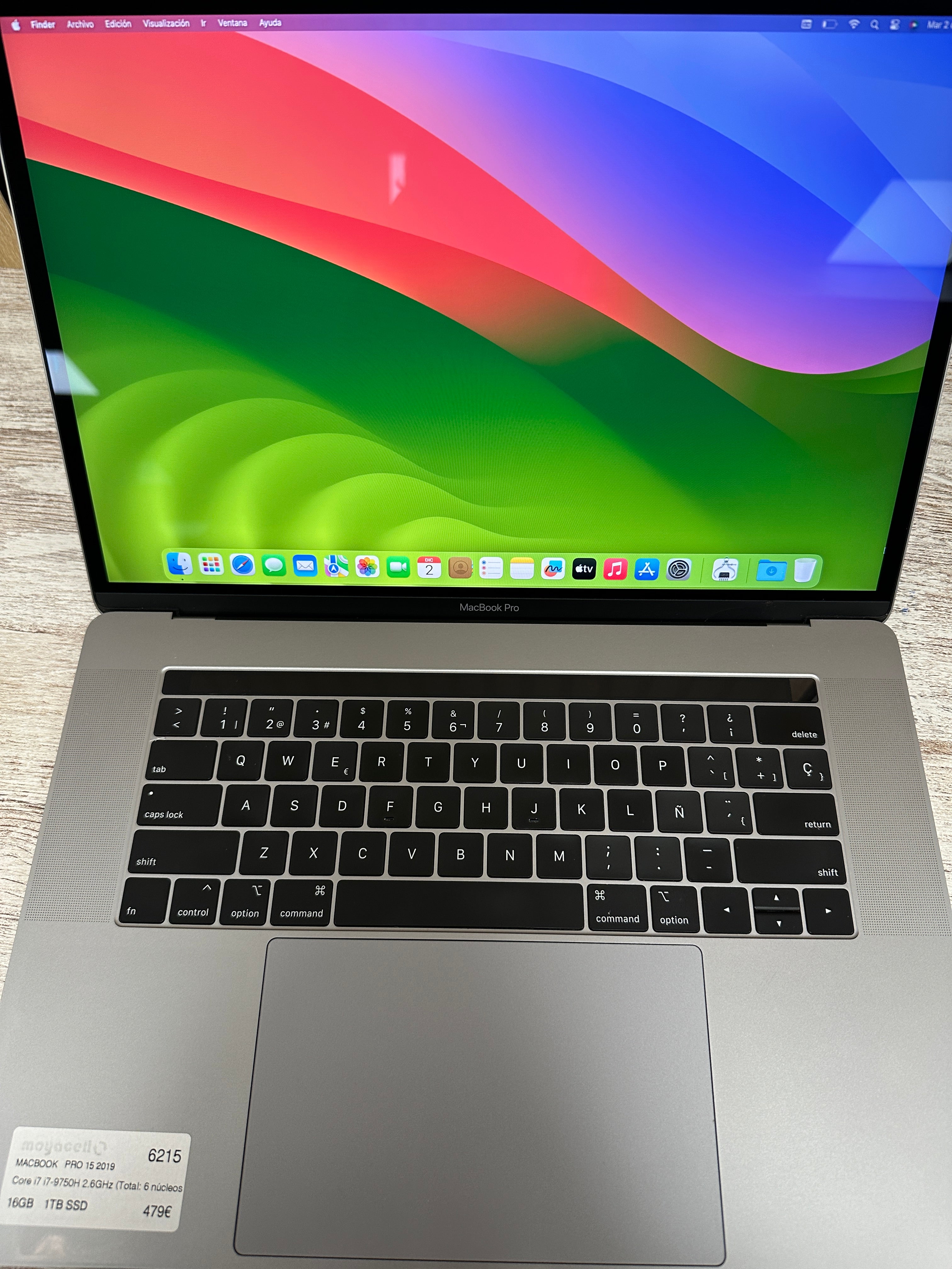 MacBook Pro 15" 2019 i7 16gb 1tb SSD