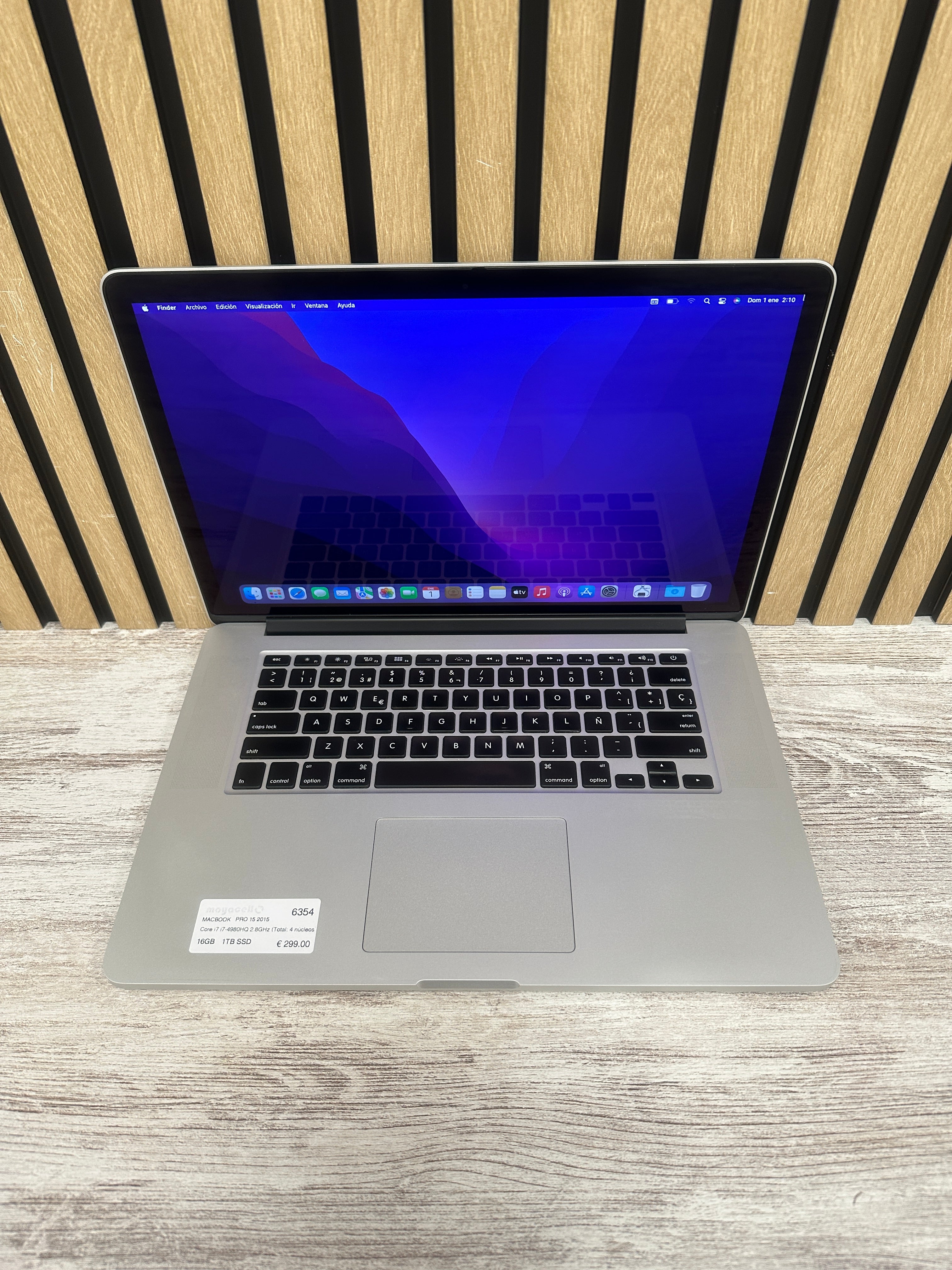 MacBook Pro 15" 2015 i7 16gb 1tb SSD