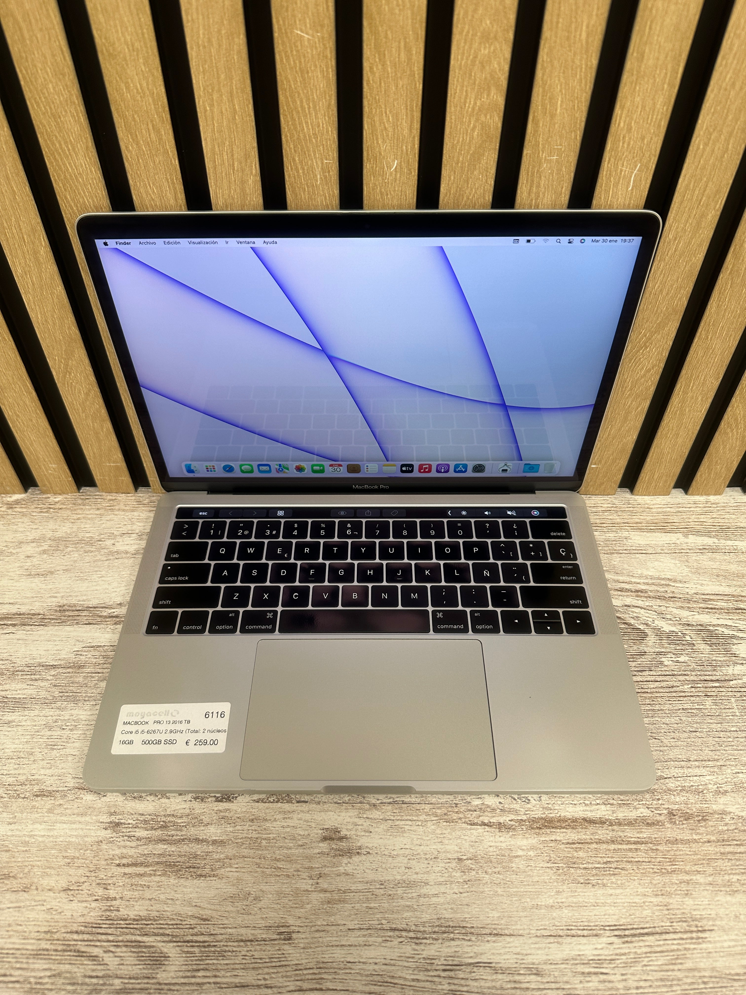 MacBook Pro 13" 2016 TB i5 16gb 500gb SSD