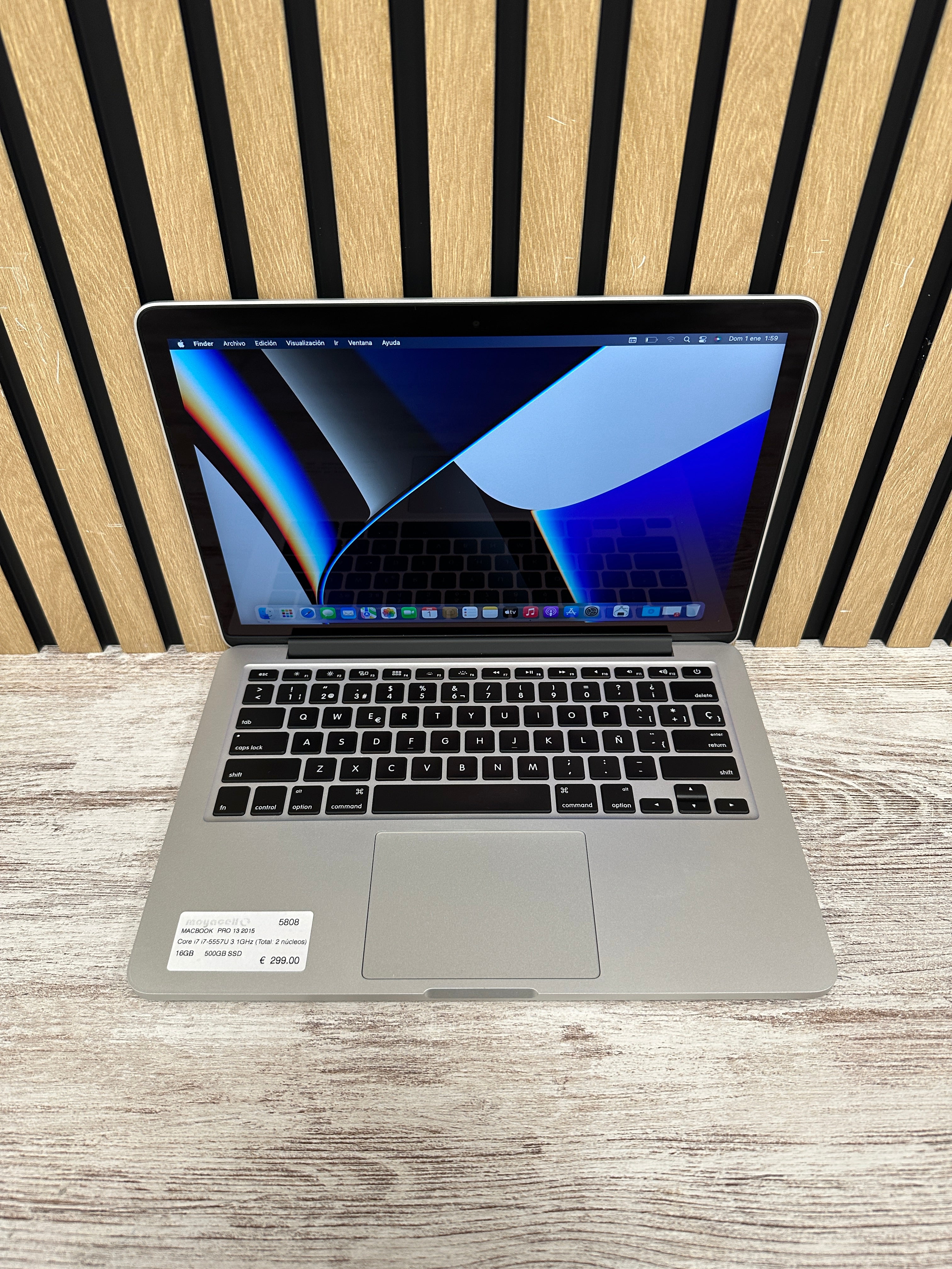 MacBook Pro 13" 2015 i7 16gb 500gb SSD