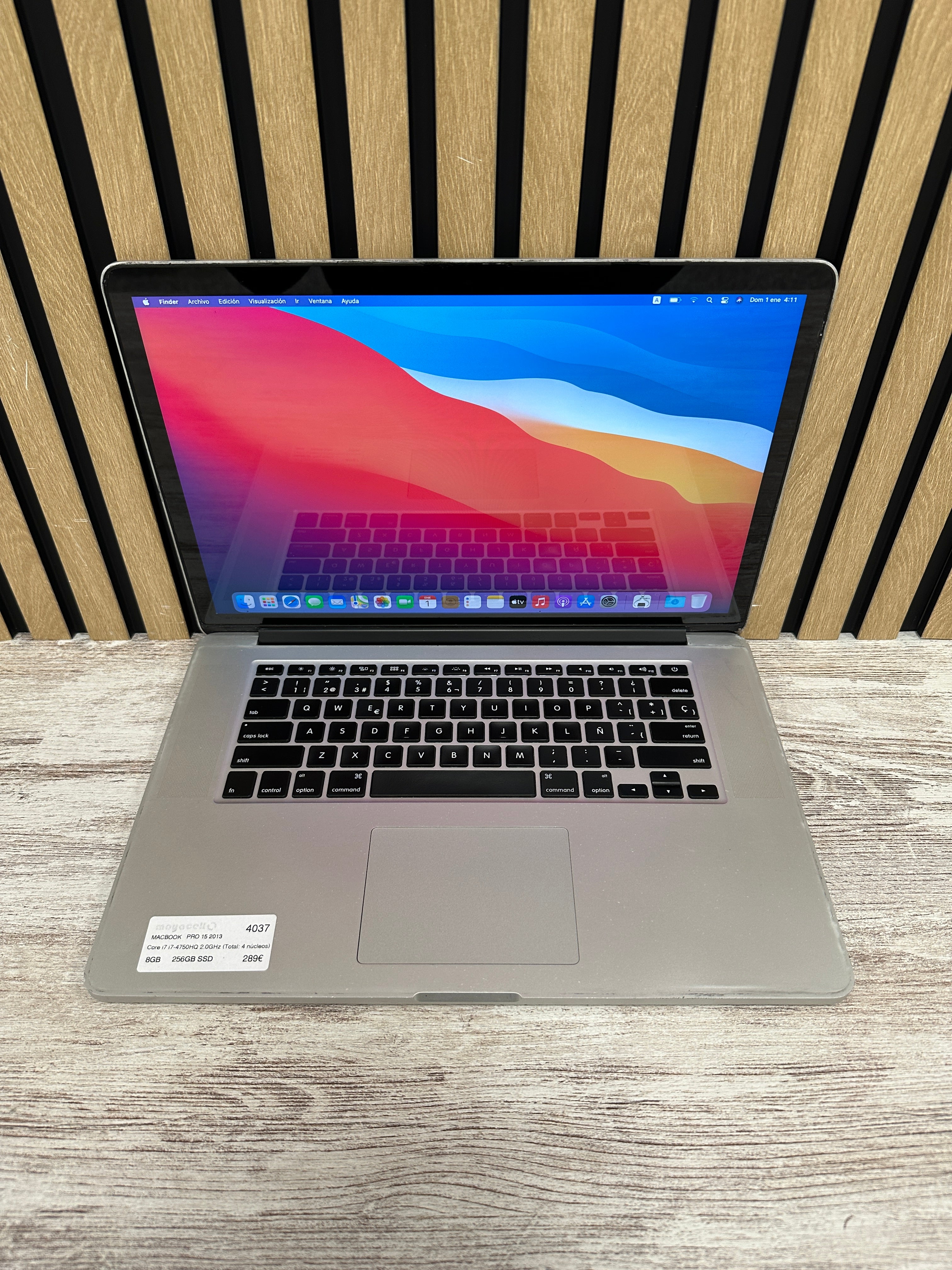 MacBook Pro 15" 2013 i7 8gb 256gb SSD