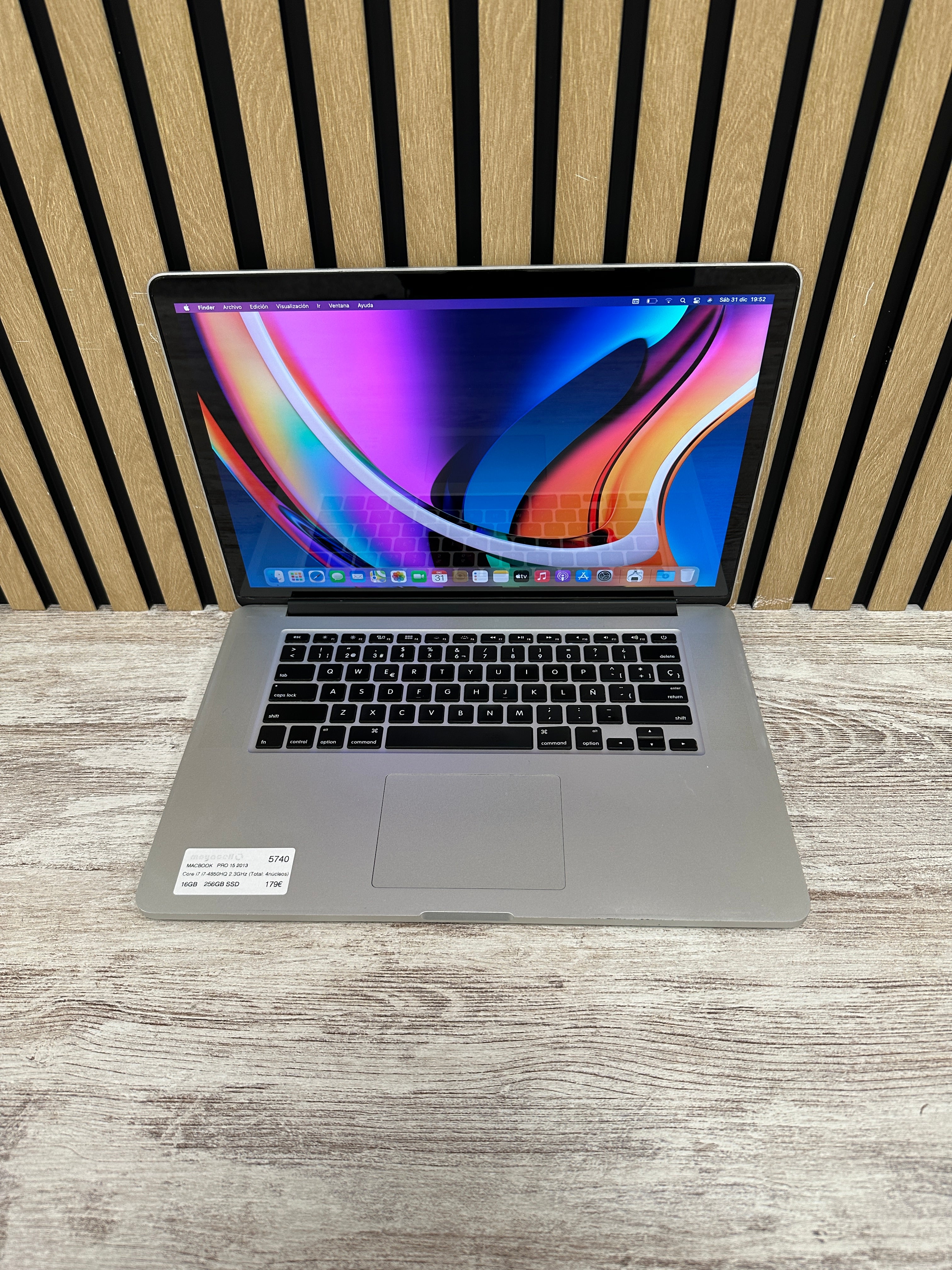MacBook Pro 15" 2013 i7 16gb 256gb SSD