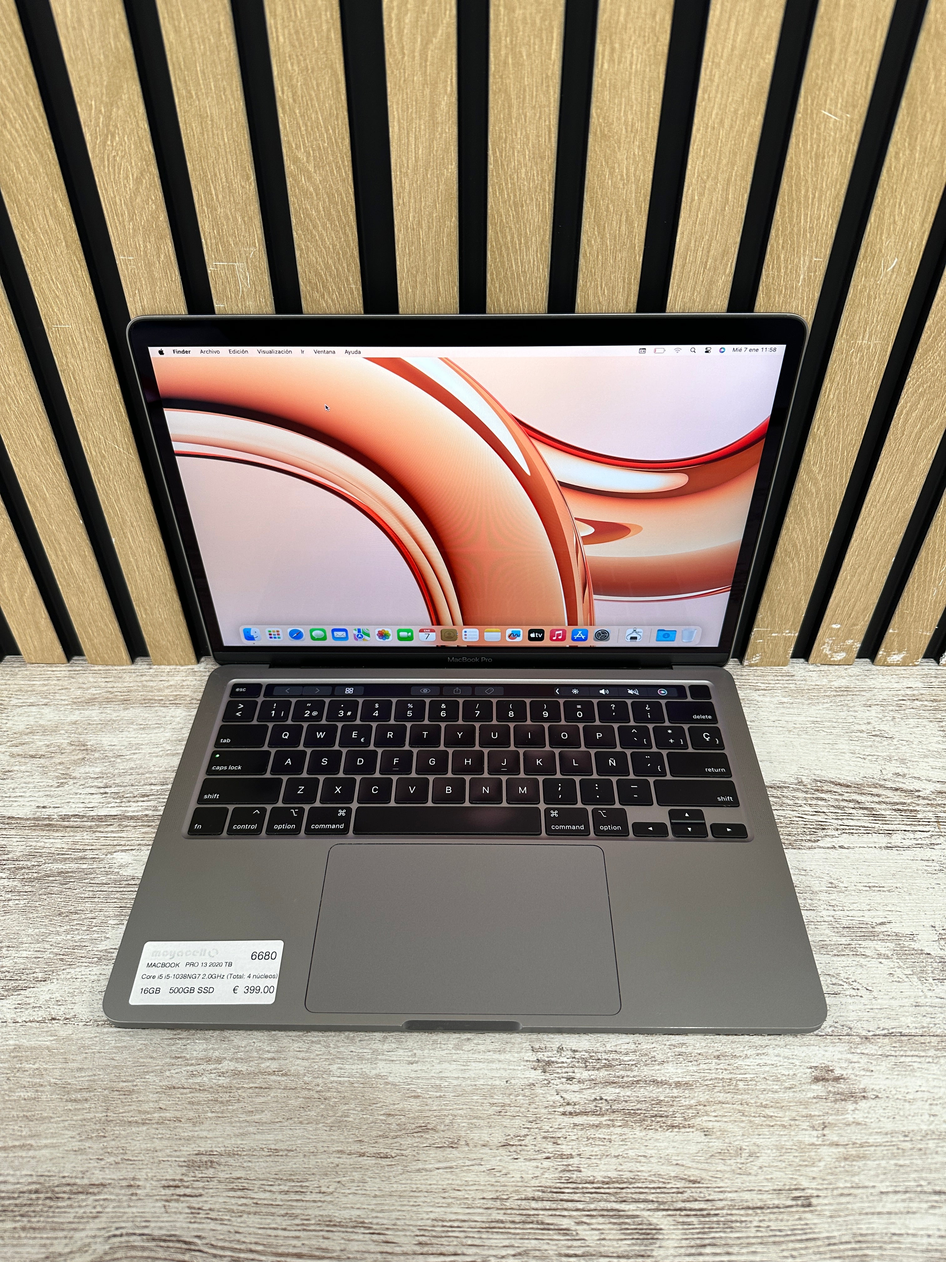 MacBook Pro 13" 2020 TB i5 16gb 500gb SSD