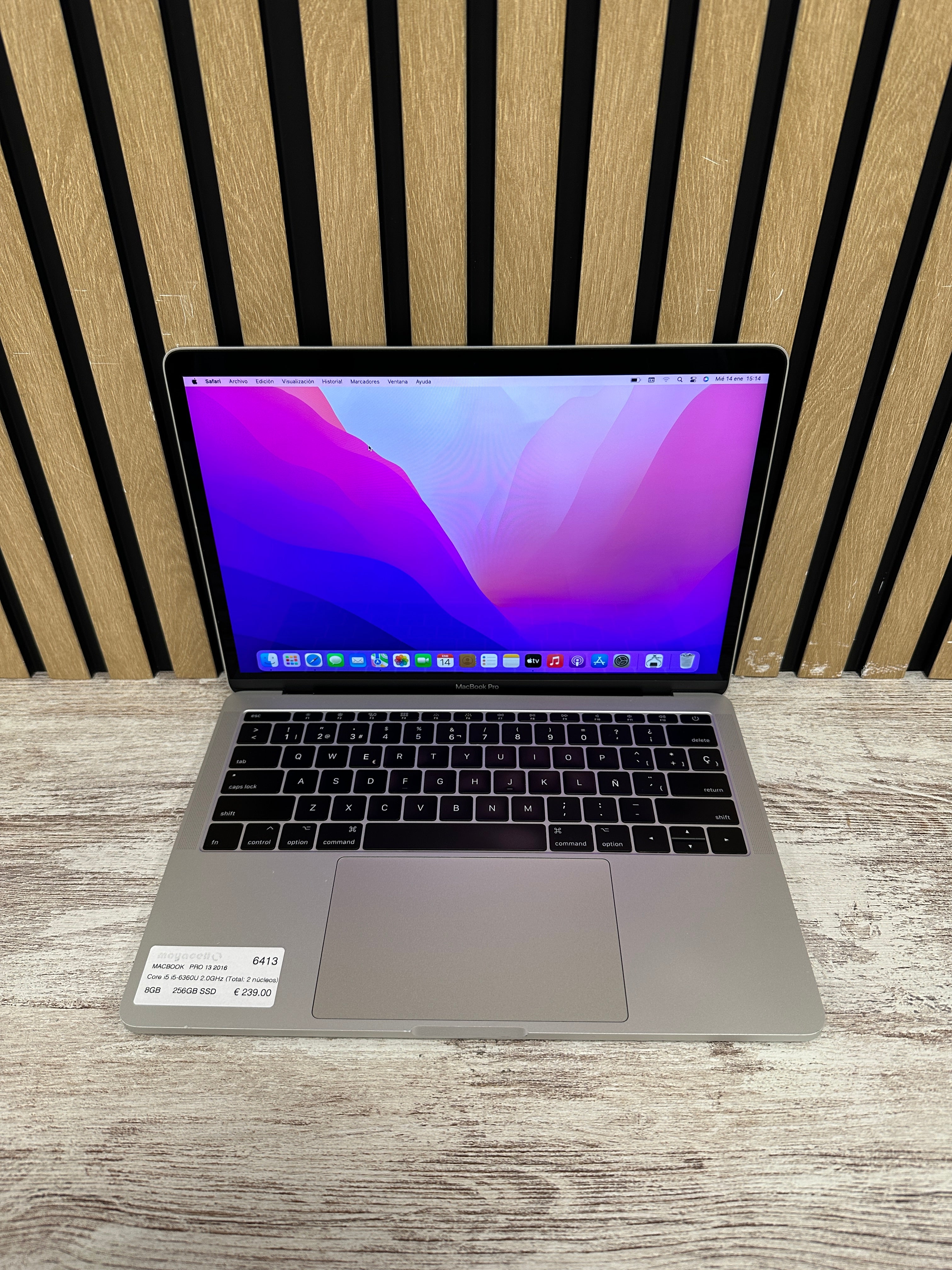 MacBook Pro 13" 2016 i5 8gb 256gb SSD