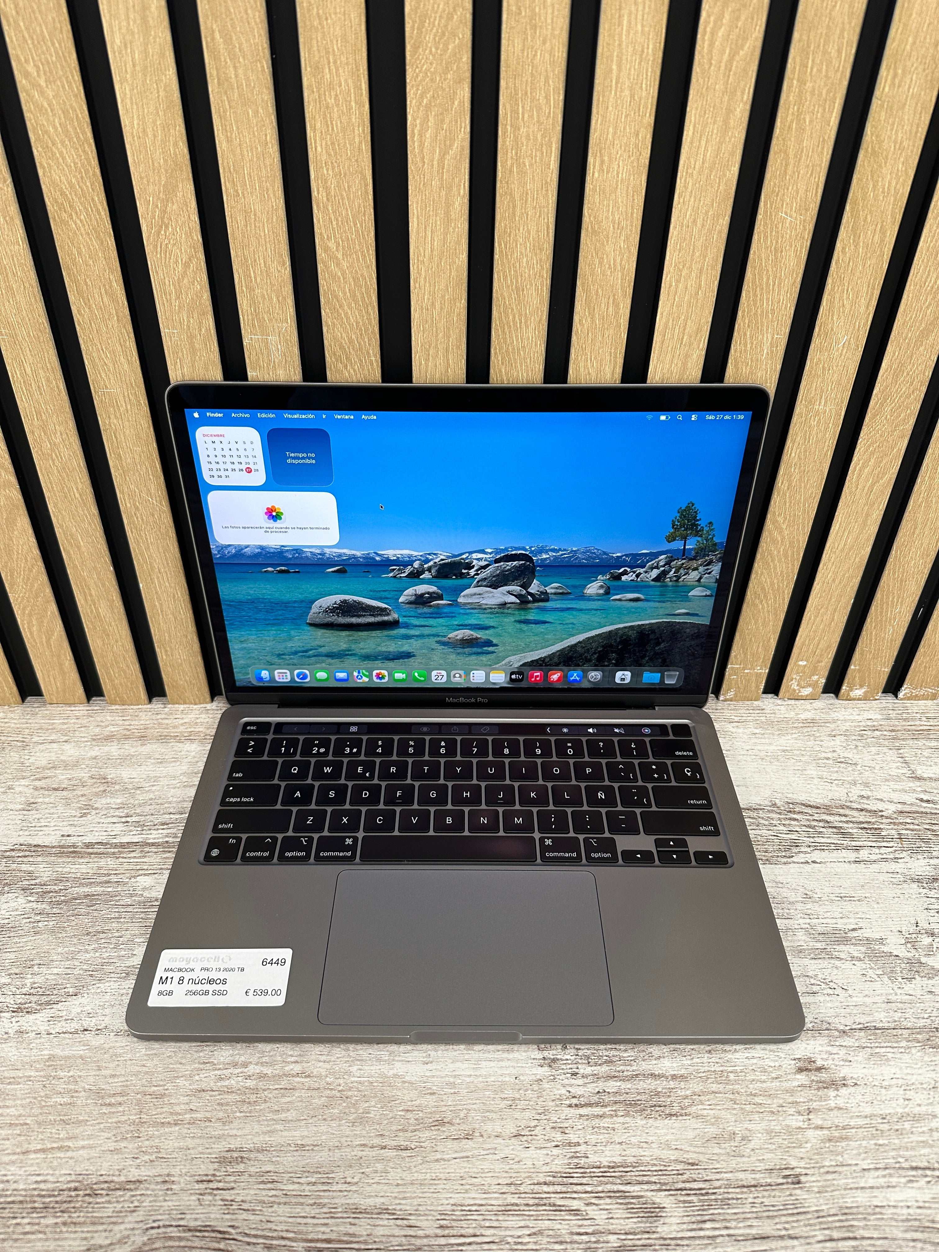 MacBook Pro 13" 2020 TB M1 8gb 256gb SSD