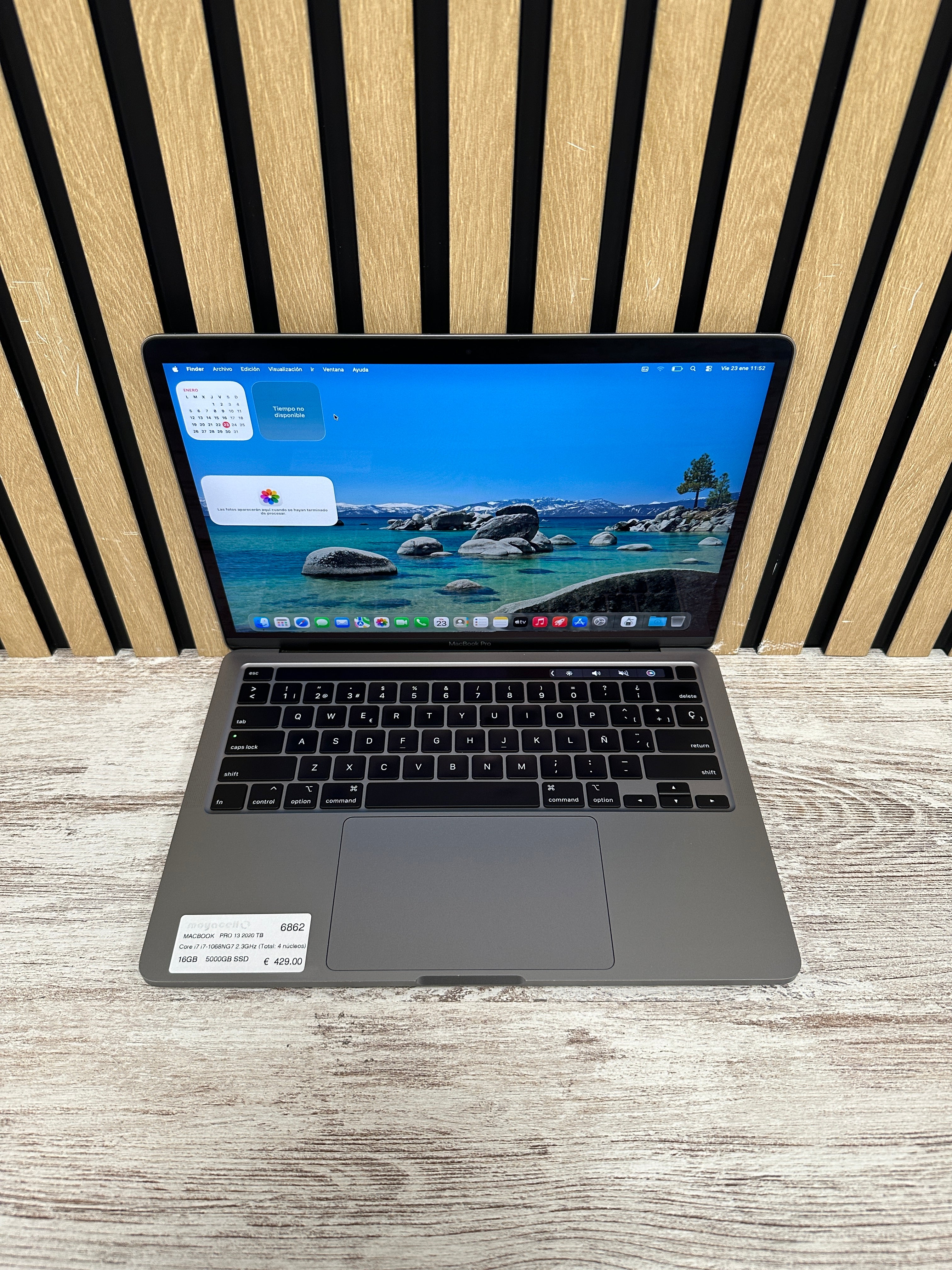 MacBook Pro 13" 2020 TB i7 16gb 500gb SSD