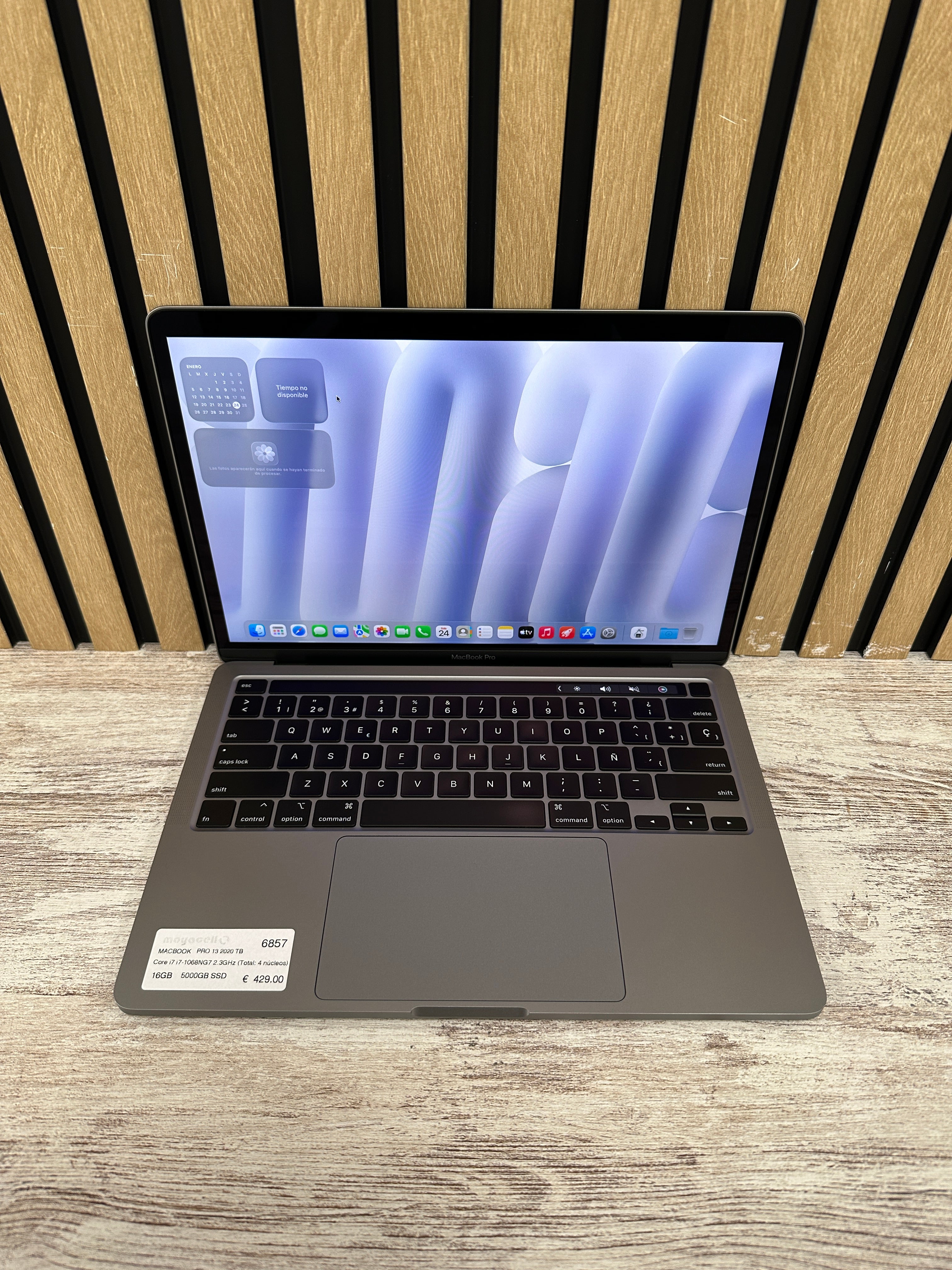 MacBook Pro 13" 2020 TB i7 16gb 500gb SSD