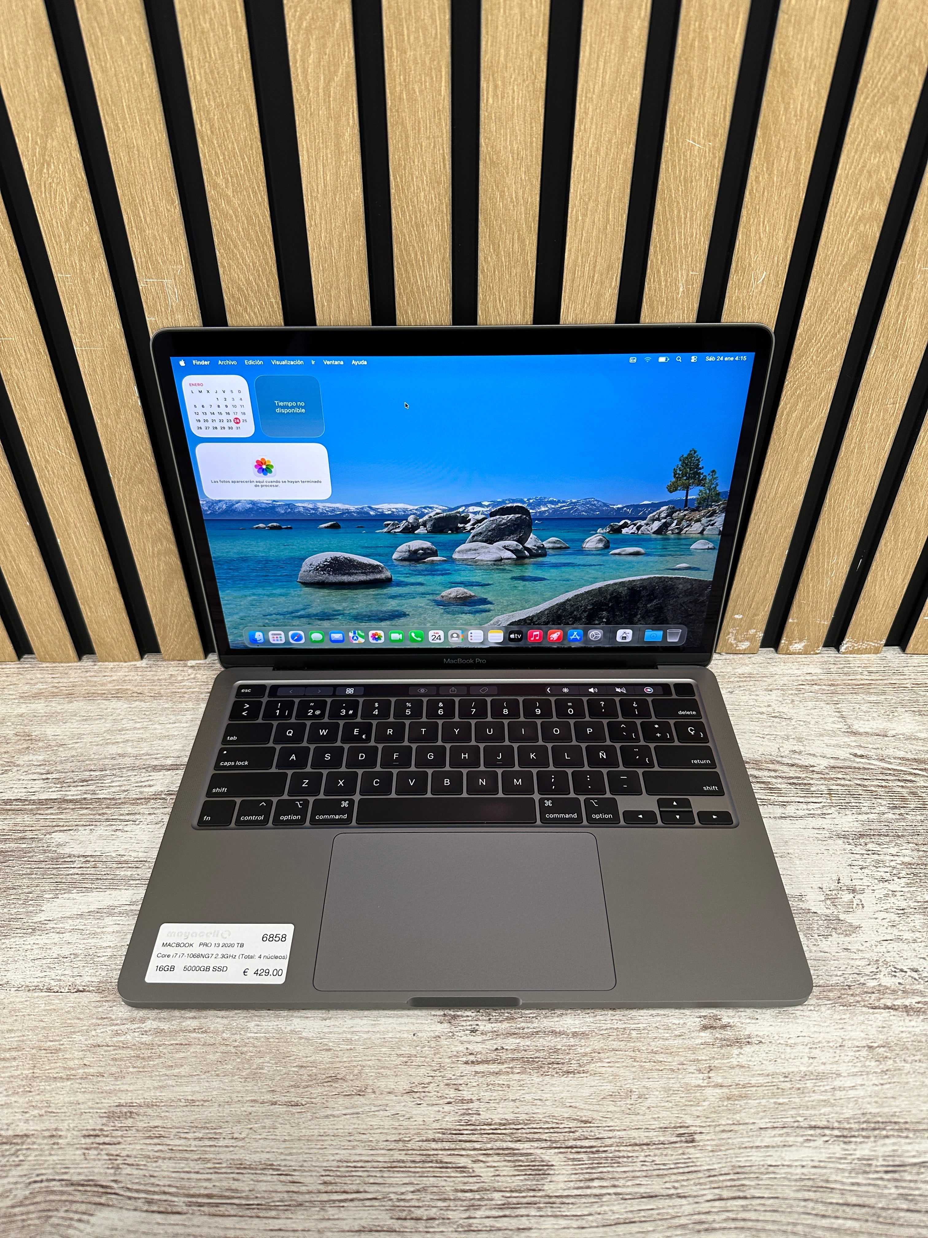 MacBook Pro 13" 2020 TB i7 16gb 500gb SSD
