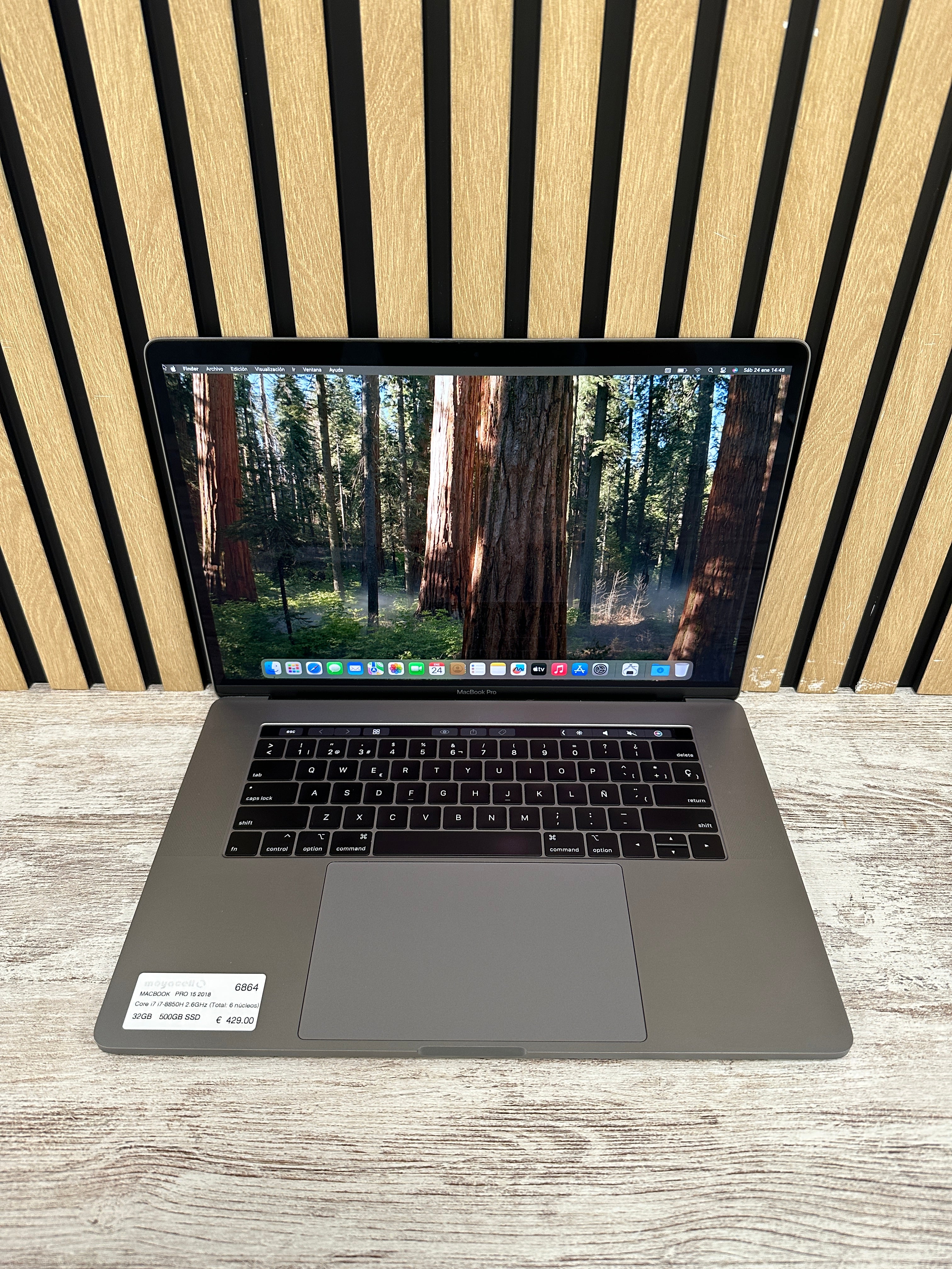 MacBook Pro 15" 2018 i7 32gb 500gb SSD