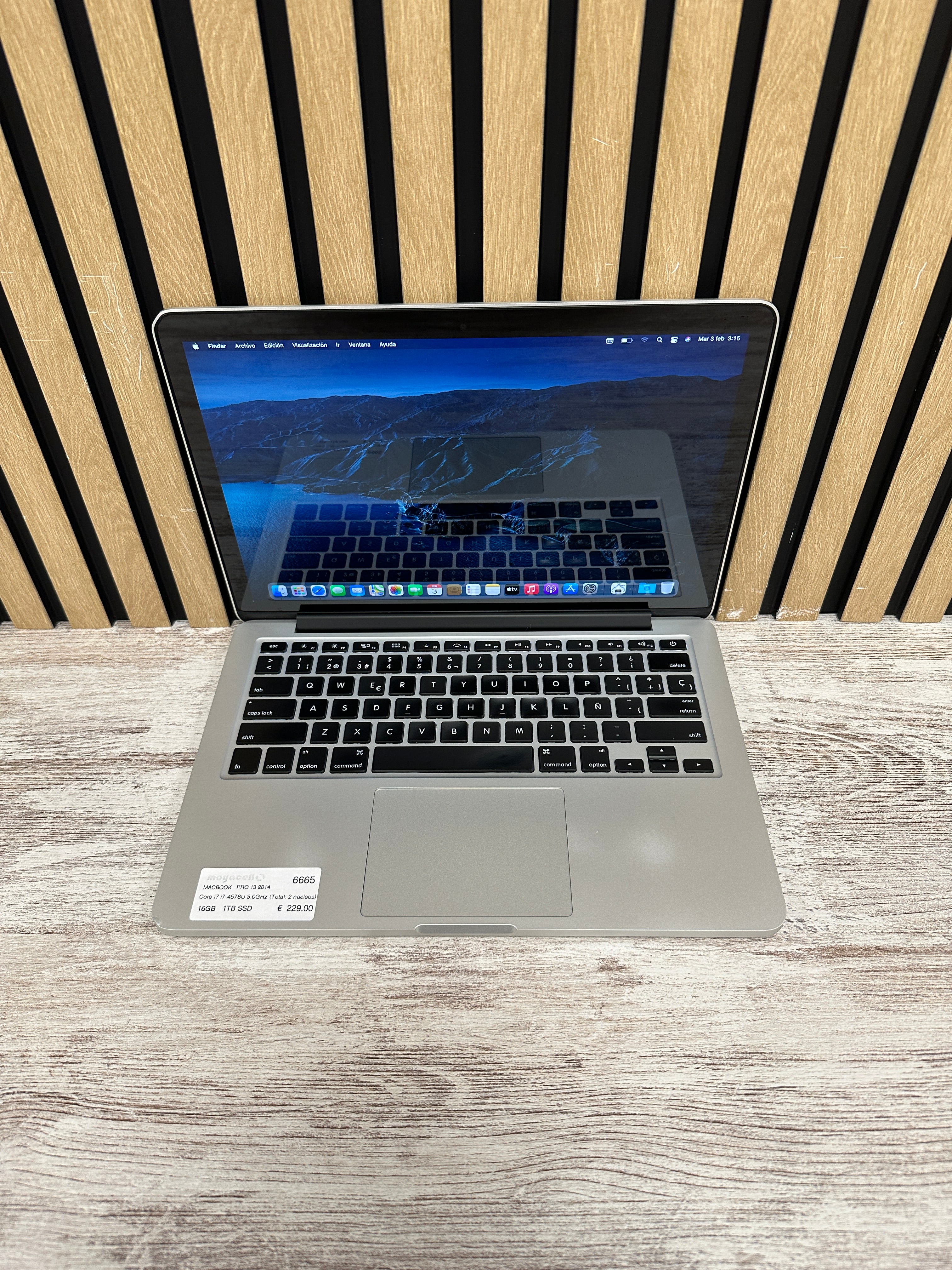 MacBook Pro 13" 2014 i7 16gb 1tb SSD
