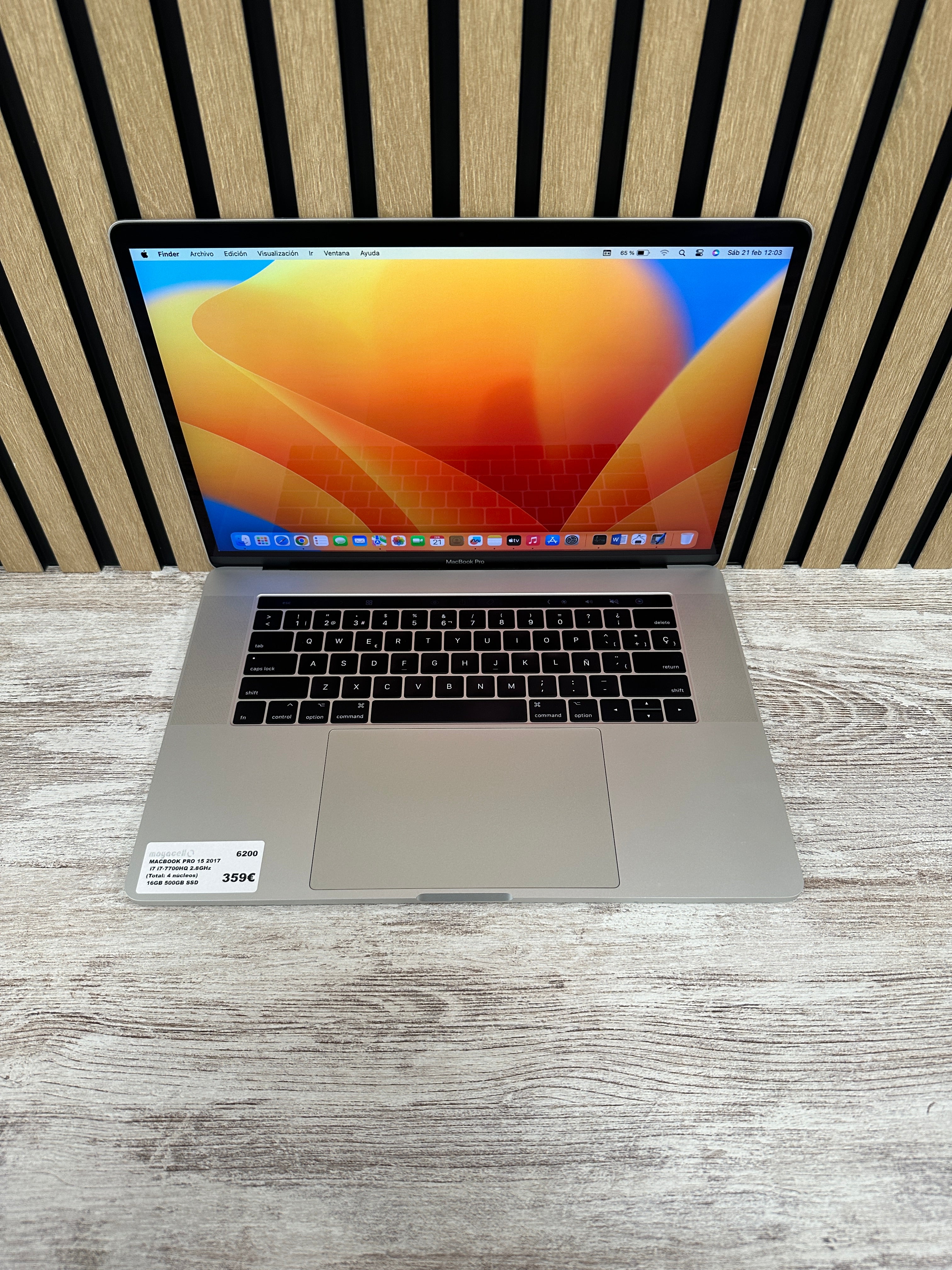 MacBook Pro 15" 2017 i7 16gb 500gb SSD - Moyacell