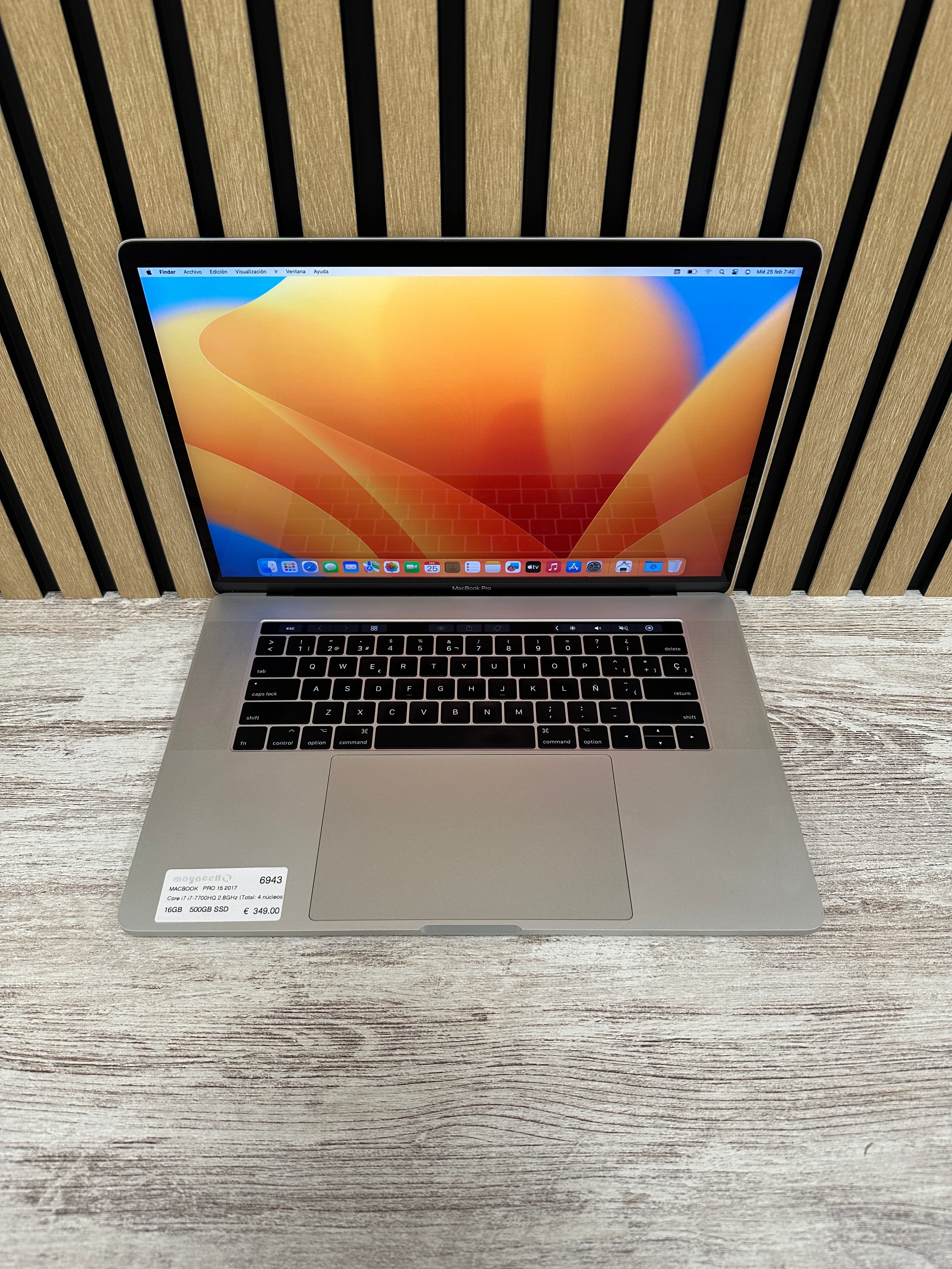 MacBook Pro 15" 2017 i7 16gb 500gb SSD - Moyacell