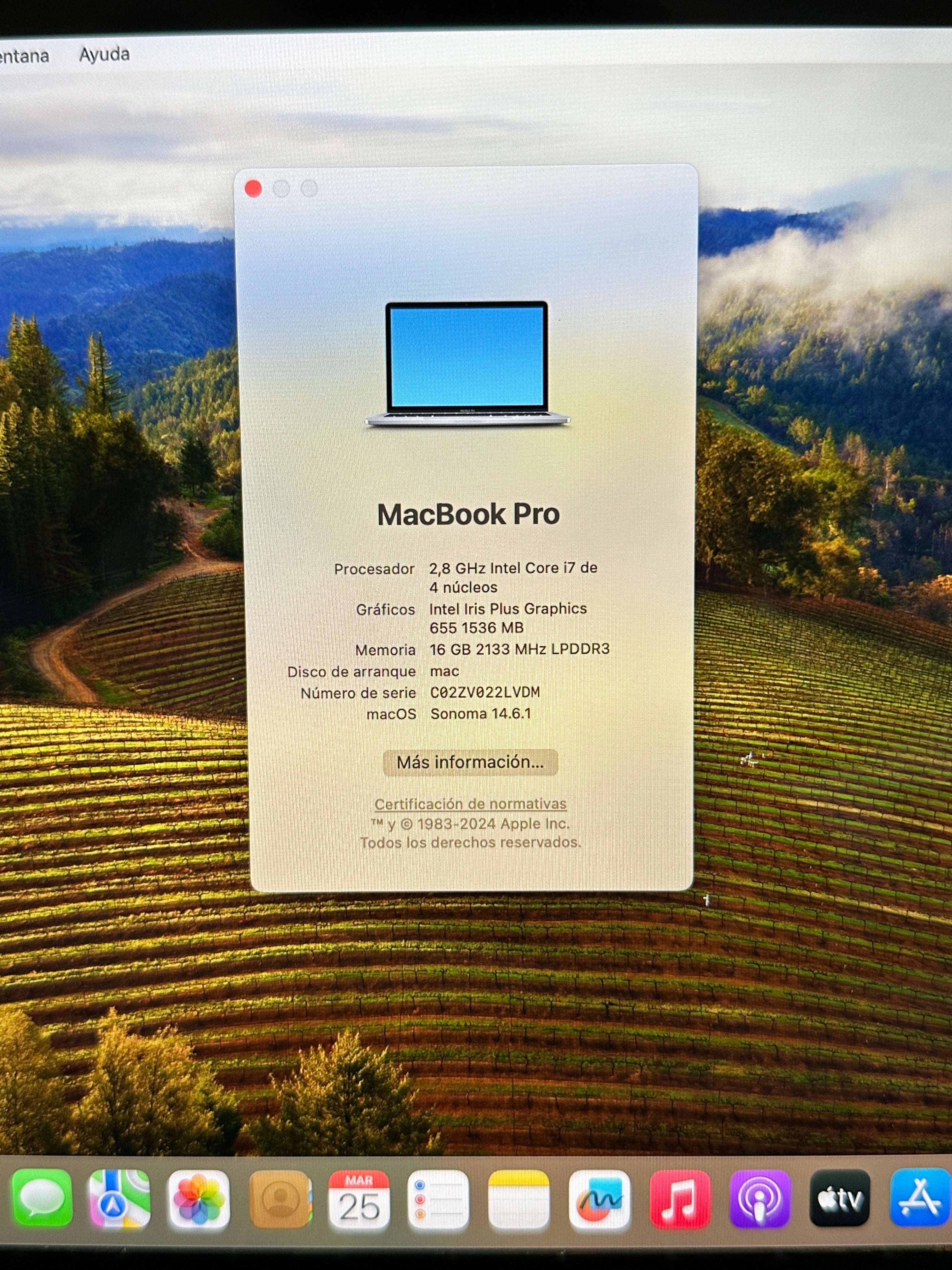 MacBook Pro 13" 2019 TB i7 16gb 500gb SSD - Moyacell