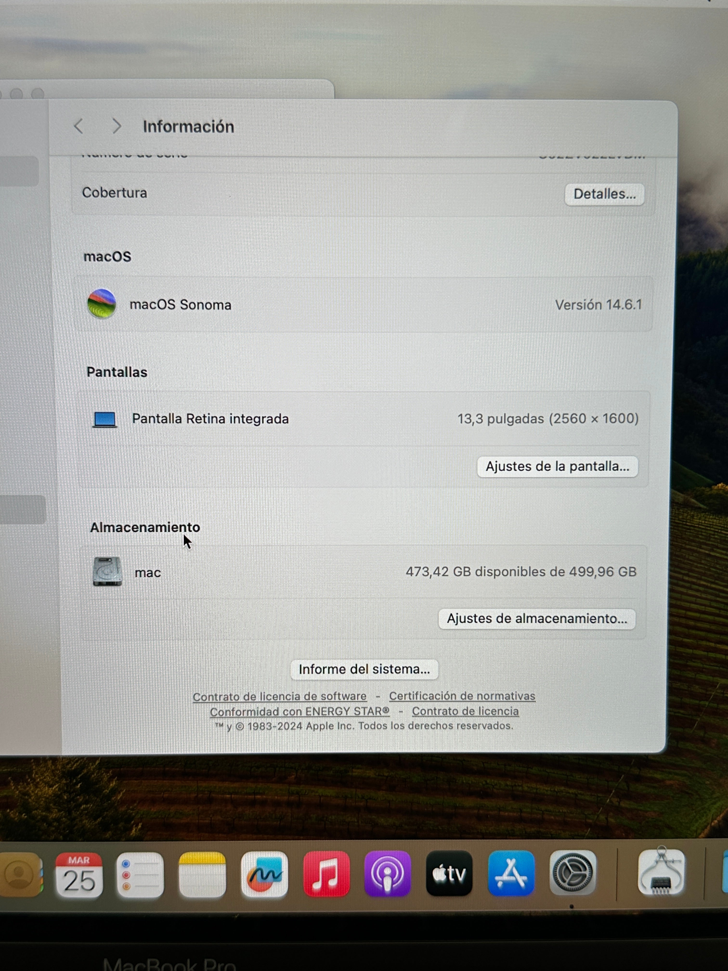 MacBook Pro 13" 2019 TB i7 16gb 500gb SSD - Moyacell