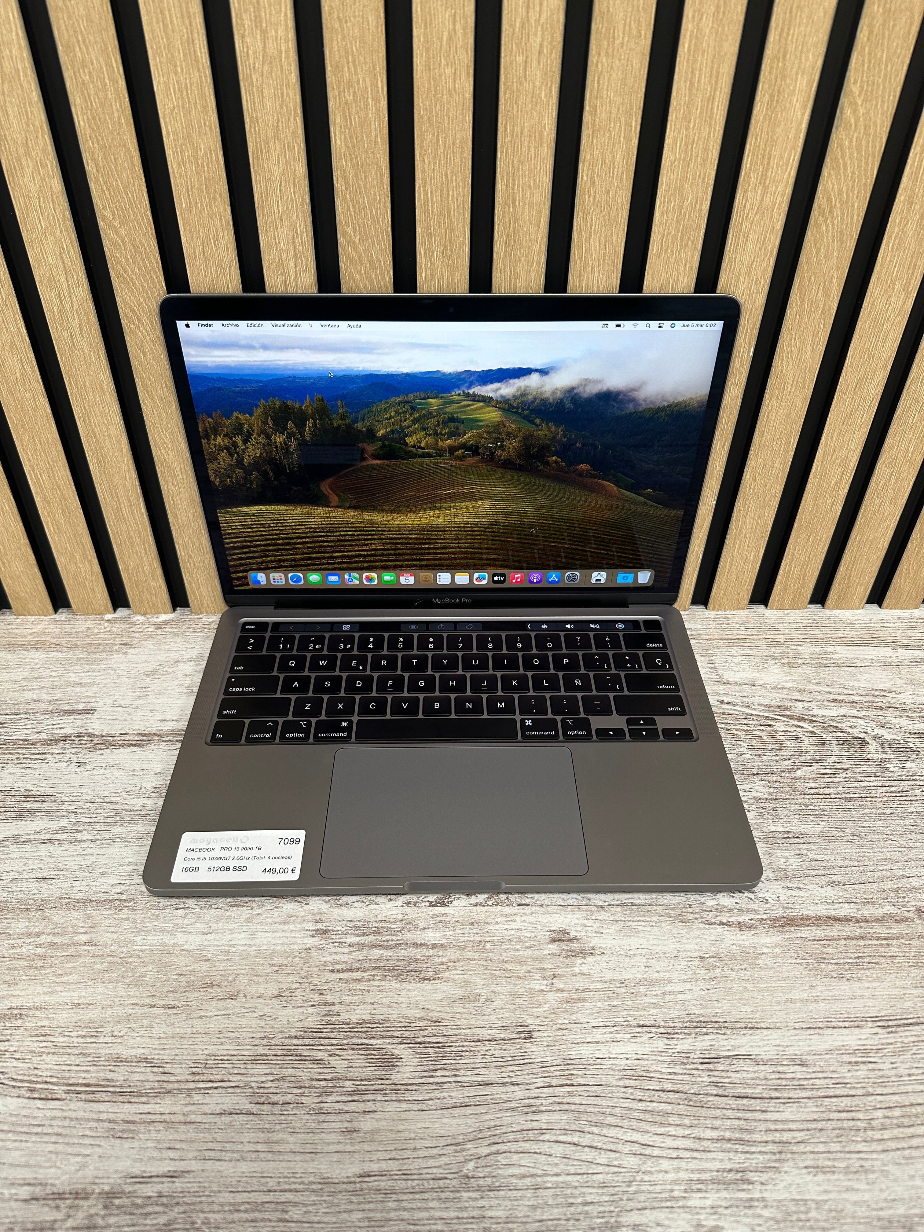 MacBook Pro 13" 2020 TB i5 16gb 512gb SSD - Moyacell