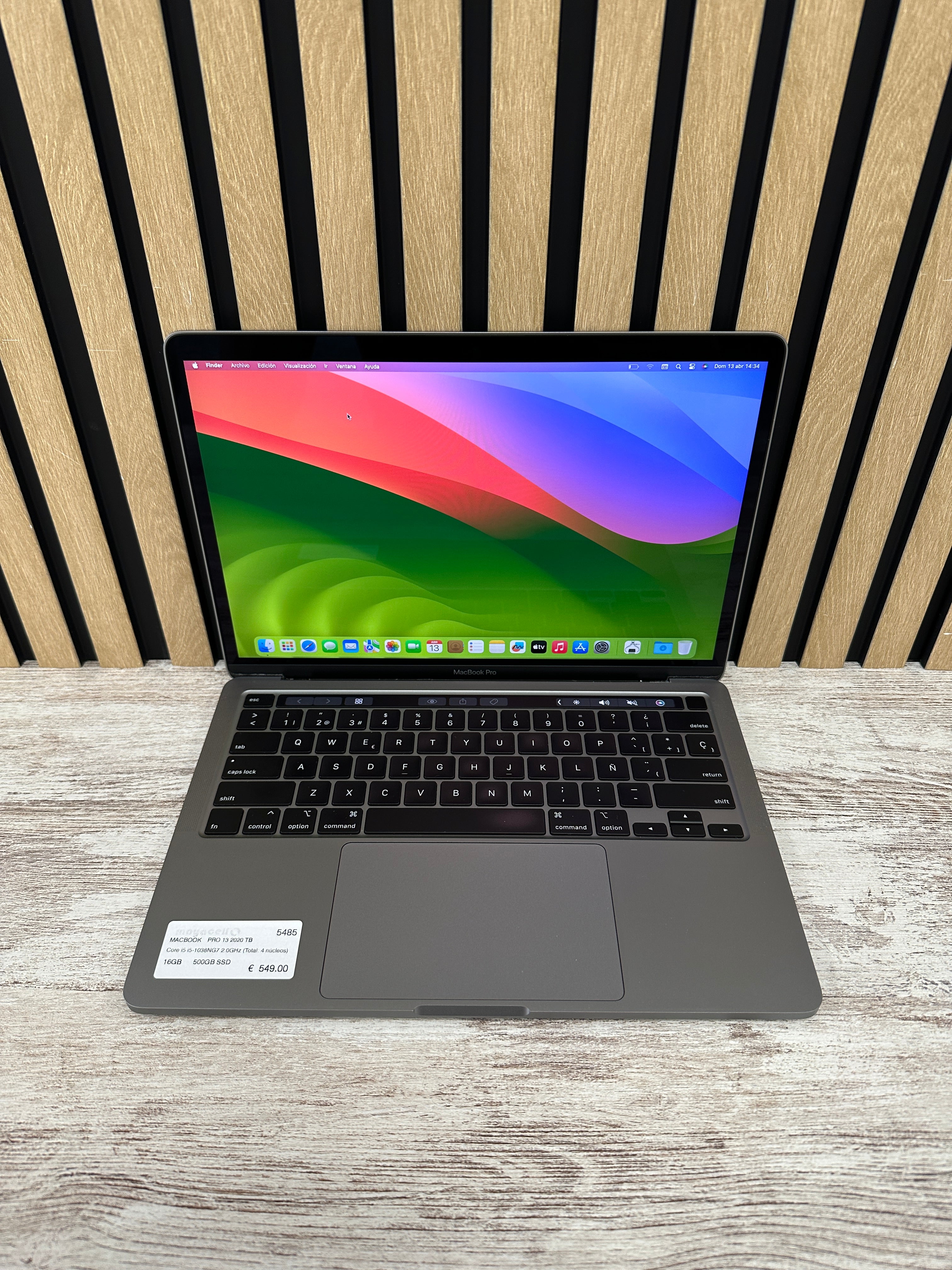 MacBook Pro 13" 2020 TB i5 16gb 500gb SSD - Moyacell