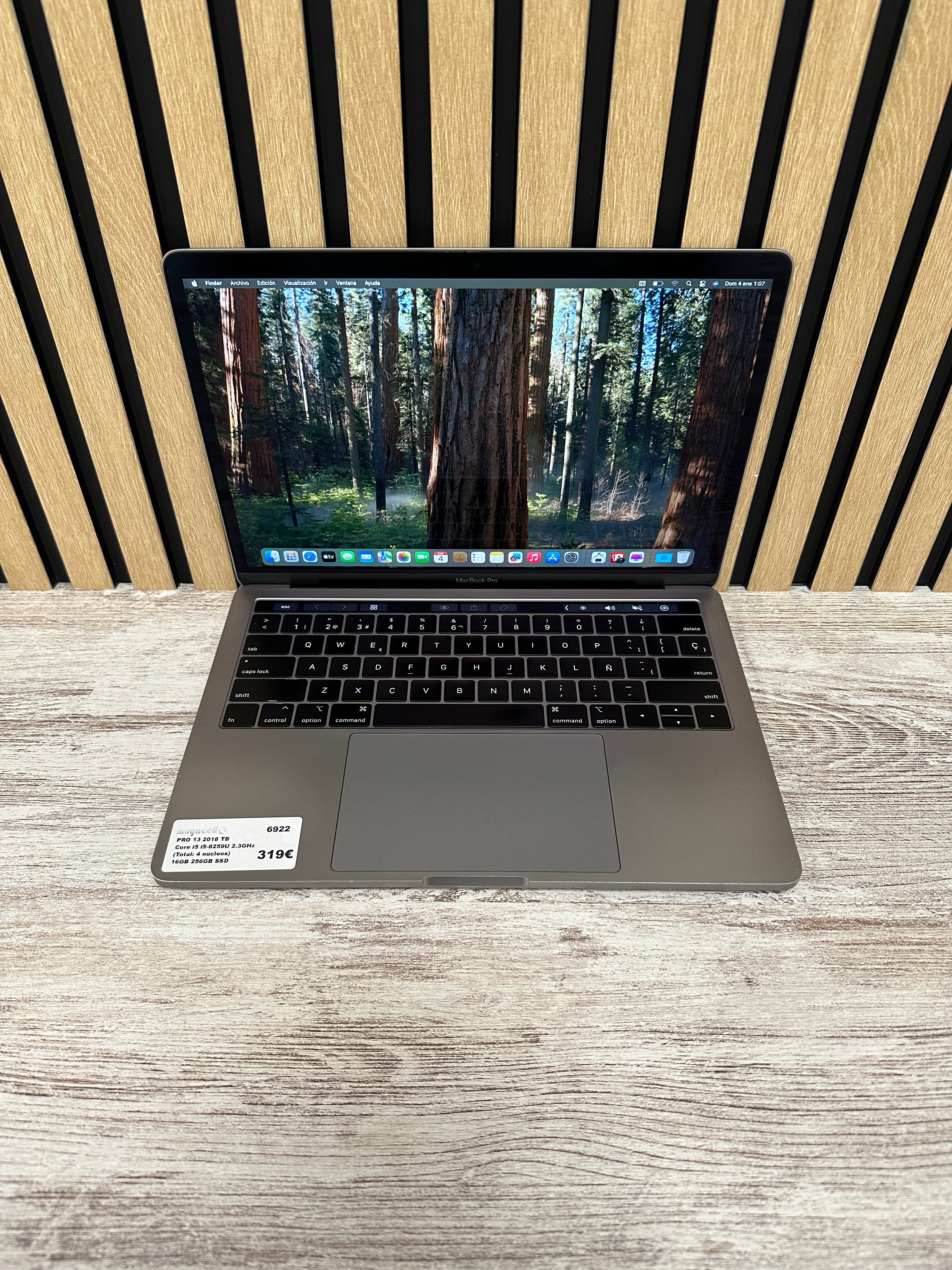 MacBook Pro 13" 2018 TB i5 16gb 256gb SSD
