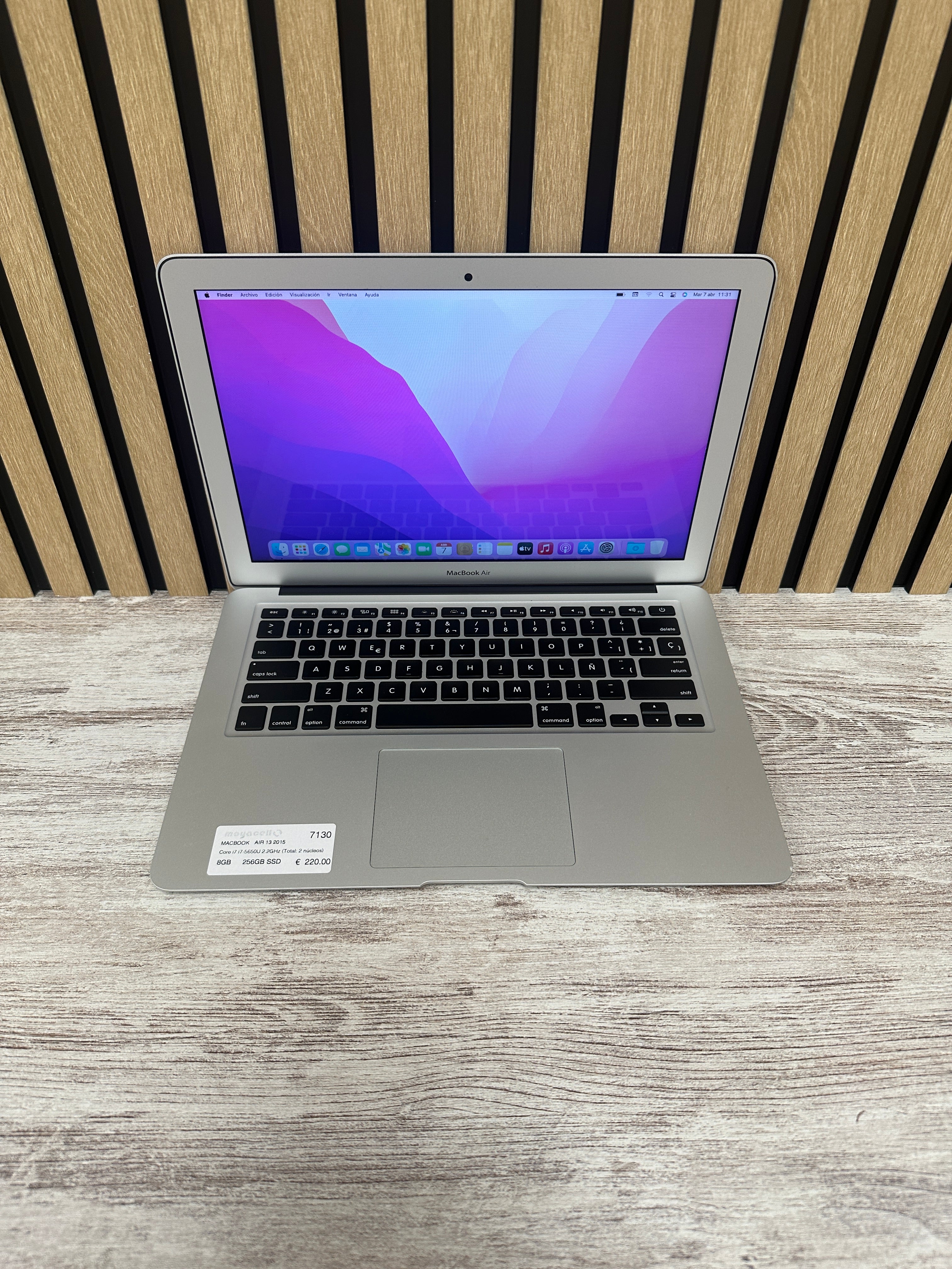 MacBook Air 13" 2015 i7 8gb 256gb SSD - Moyacell
