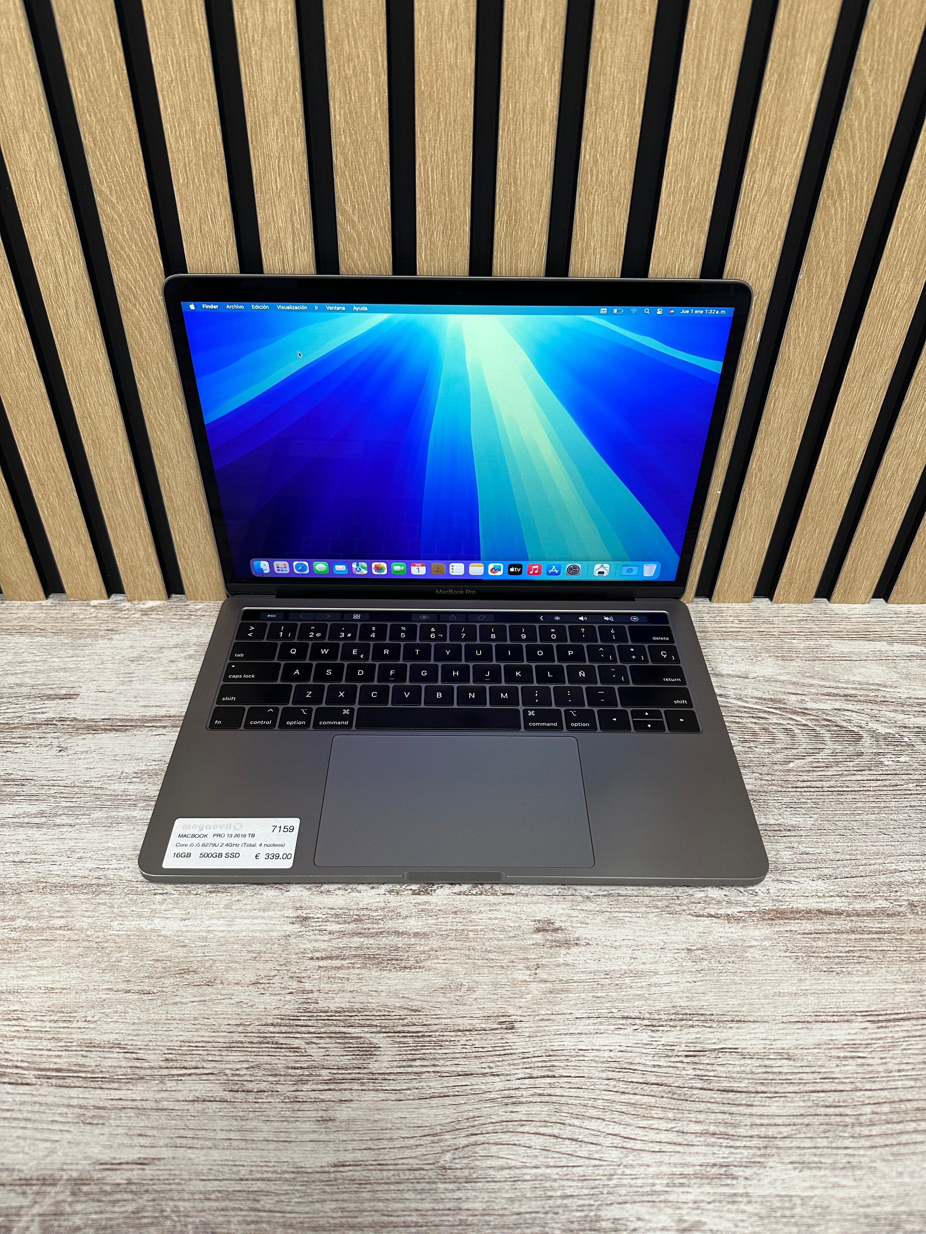 MacBook Pro 13" 2019 TB i5 16gb 500gb SSD