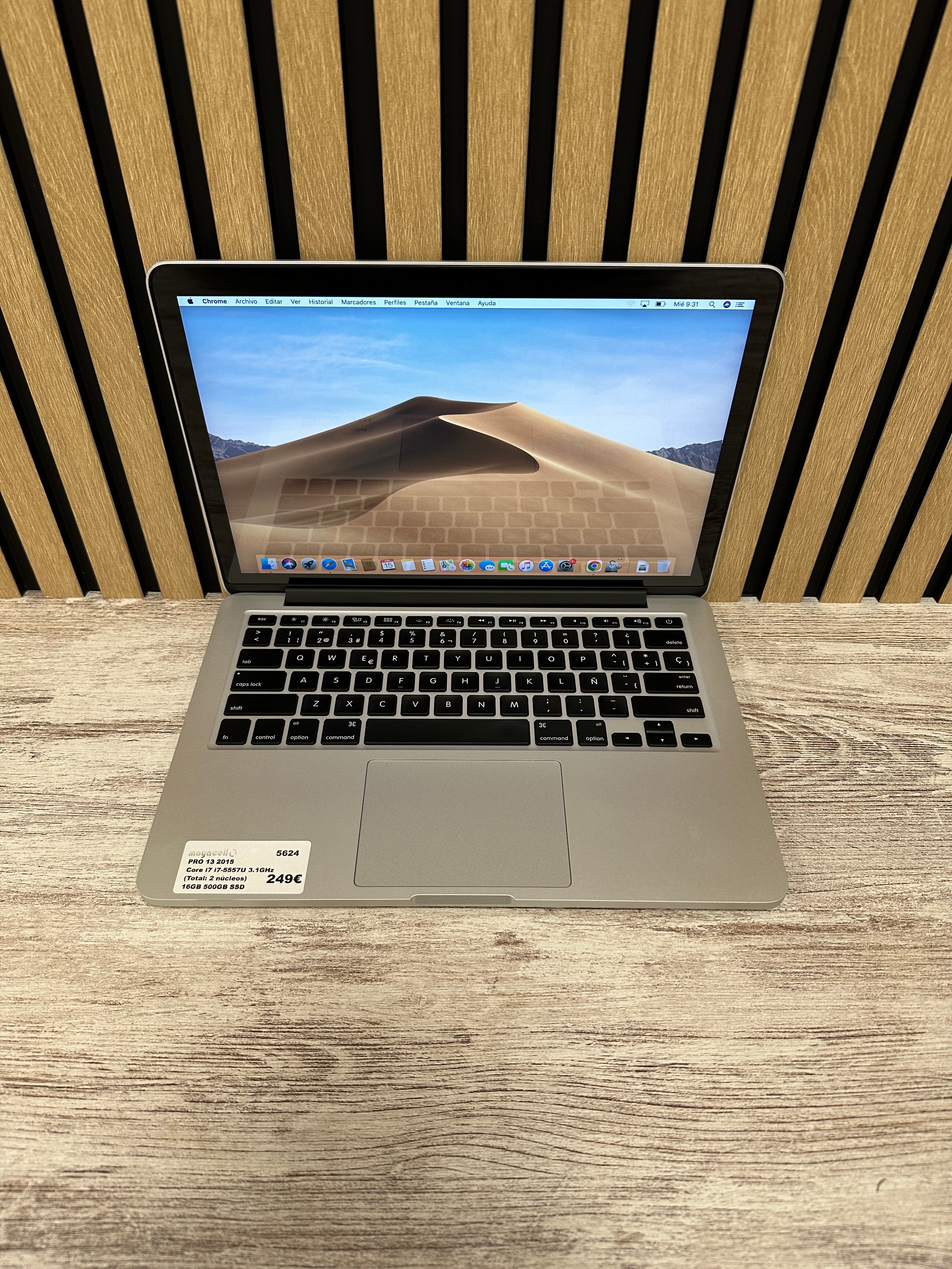 MacBook Pro 13" 2015 i7 16gb 500gb SSD