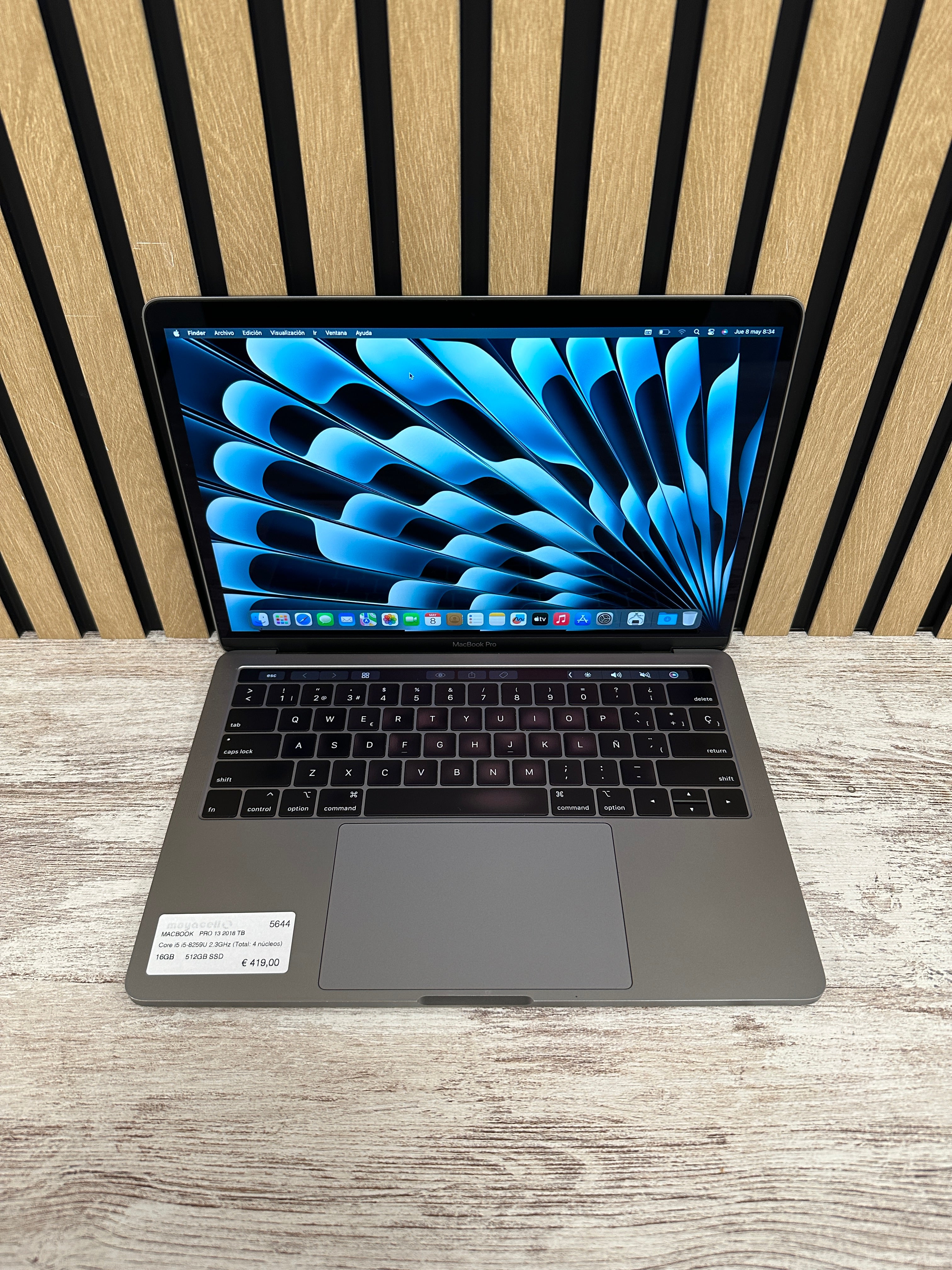 MacBook Pro 13" 2018 TB i5 16gb 512gb SSD