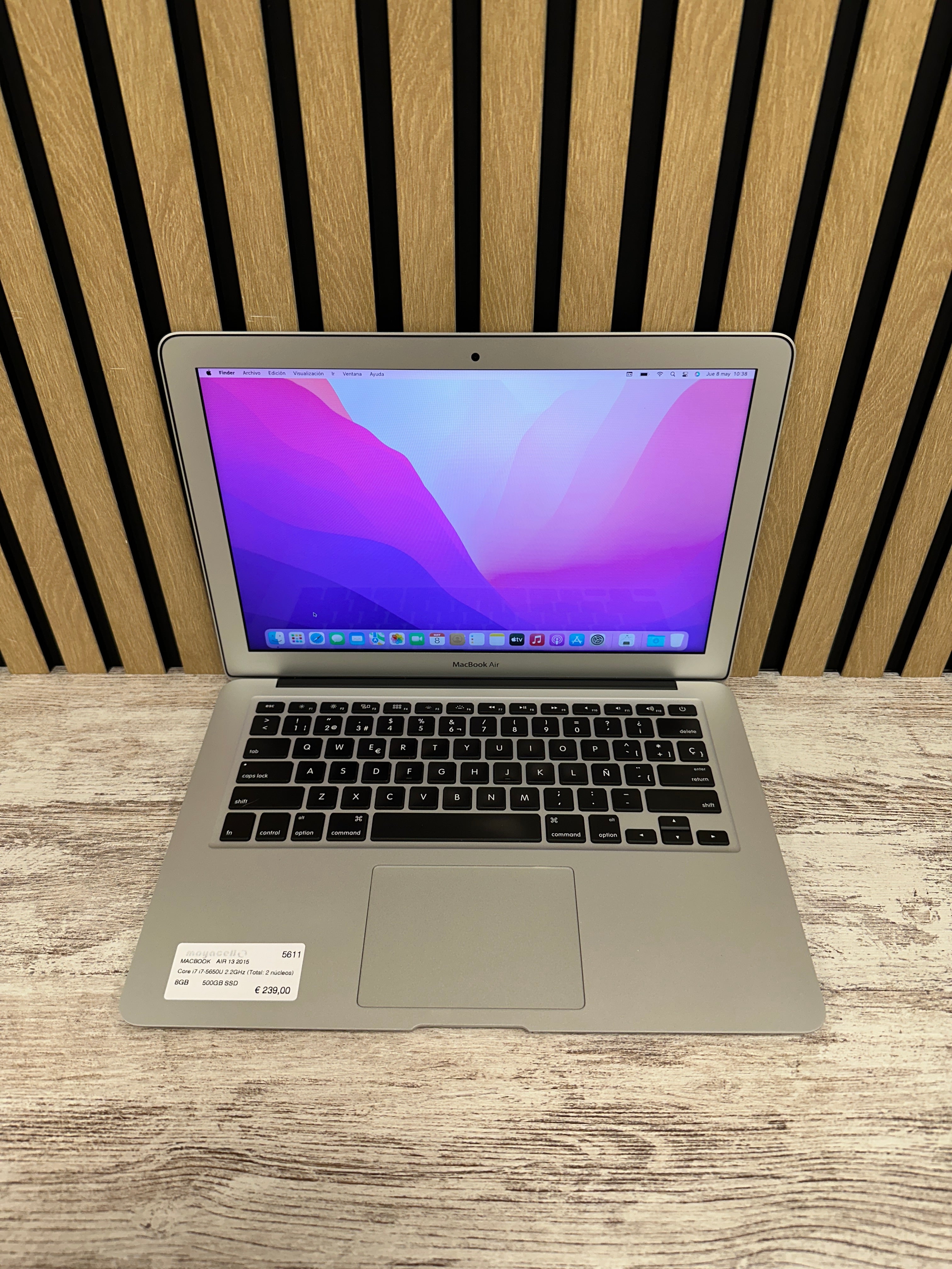 MacBook Air 13" 2015 i7 8gb 500gb SSD