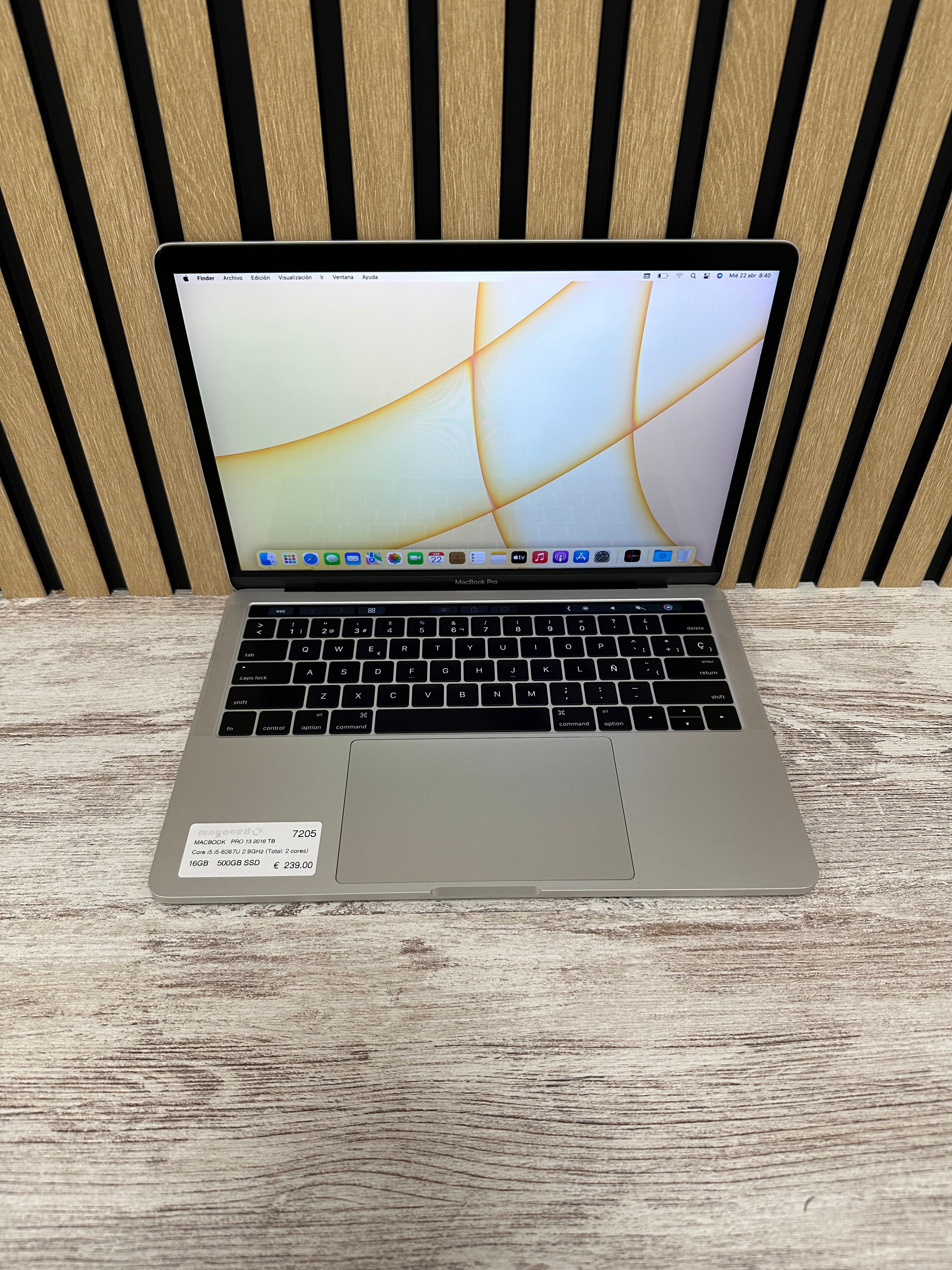 MacBook Pro 13" 2016 TB i5 16gb 500gb SSD
