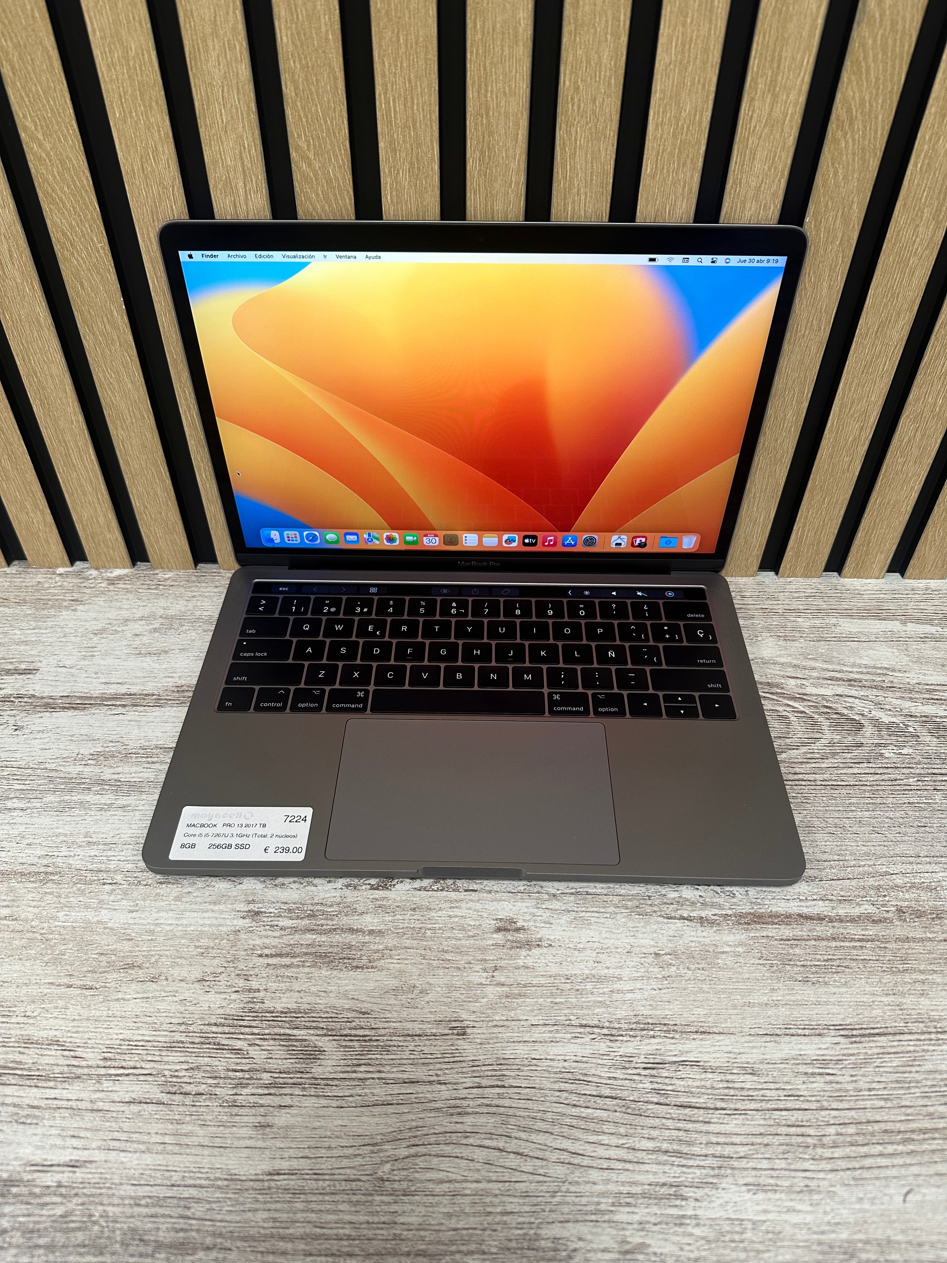 MacBook Pro 13" 2017 TB i5 8gb 256gb SSD
