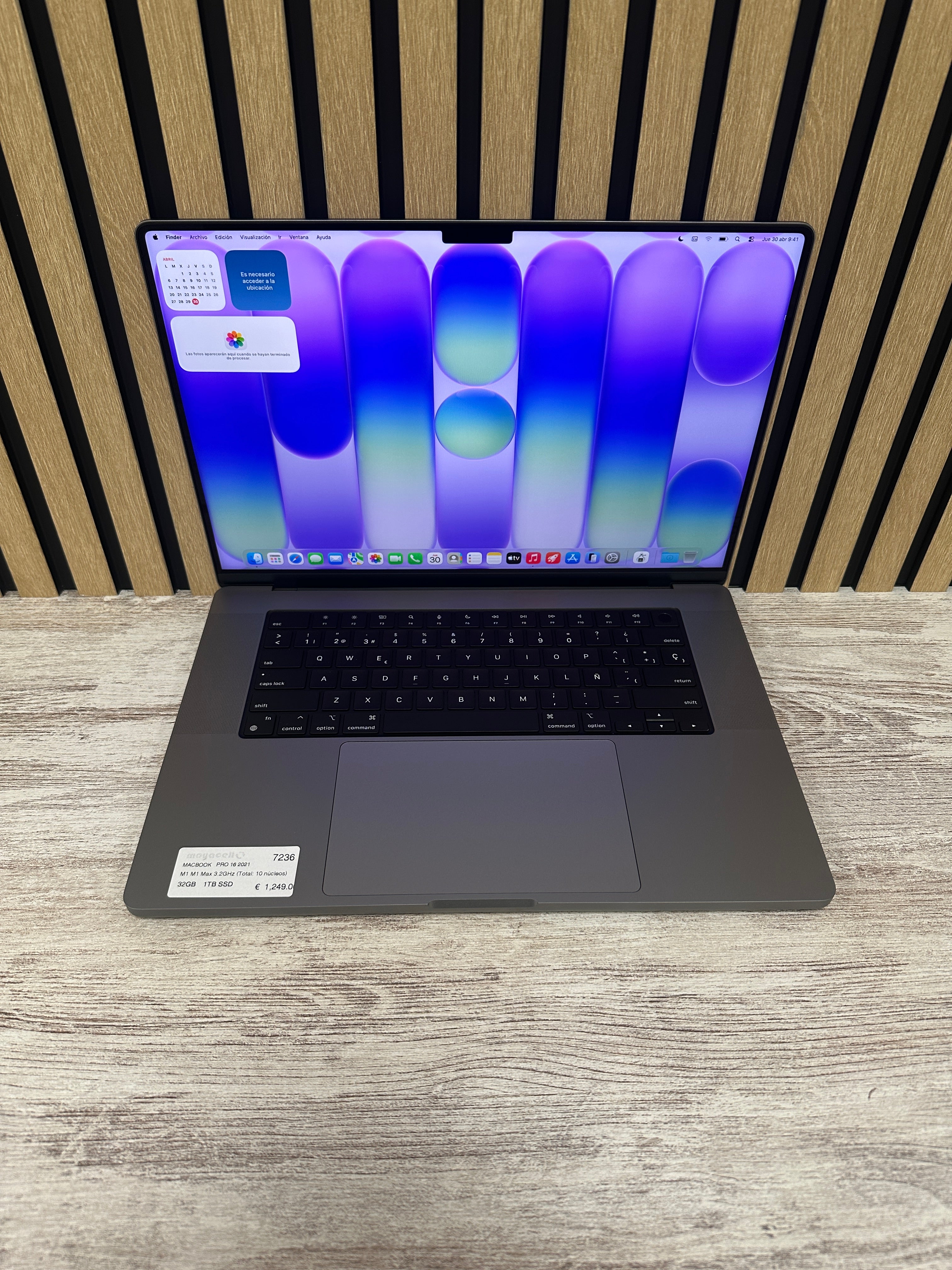 MacBook Pro 16" 2021 M1 MAX 32gb 1tb SSD
