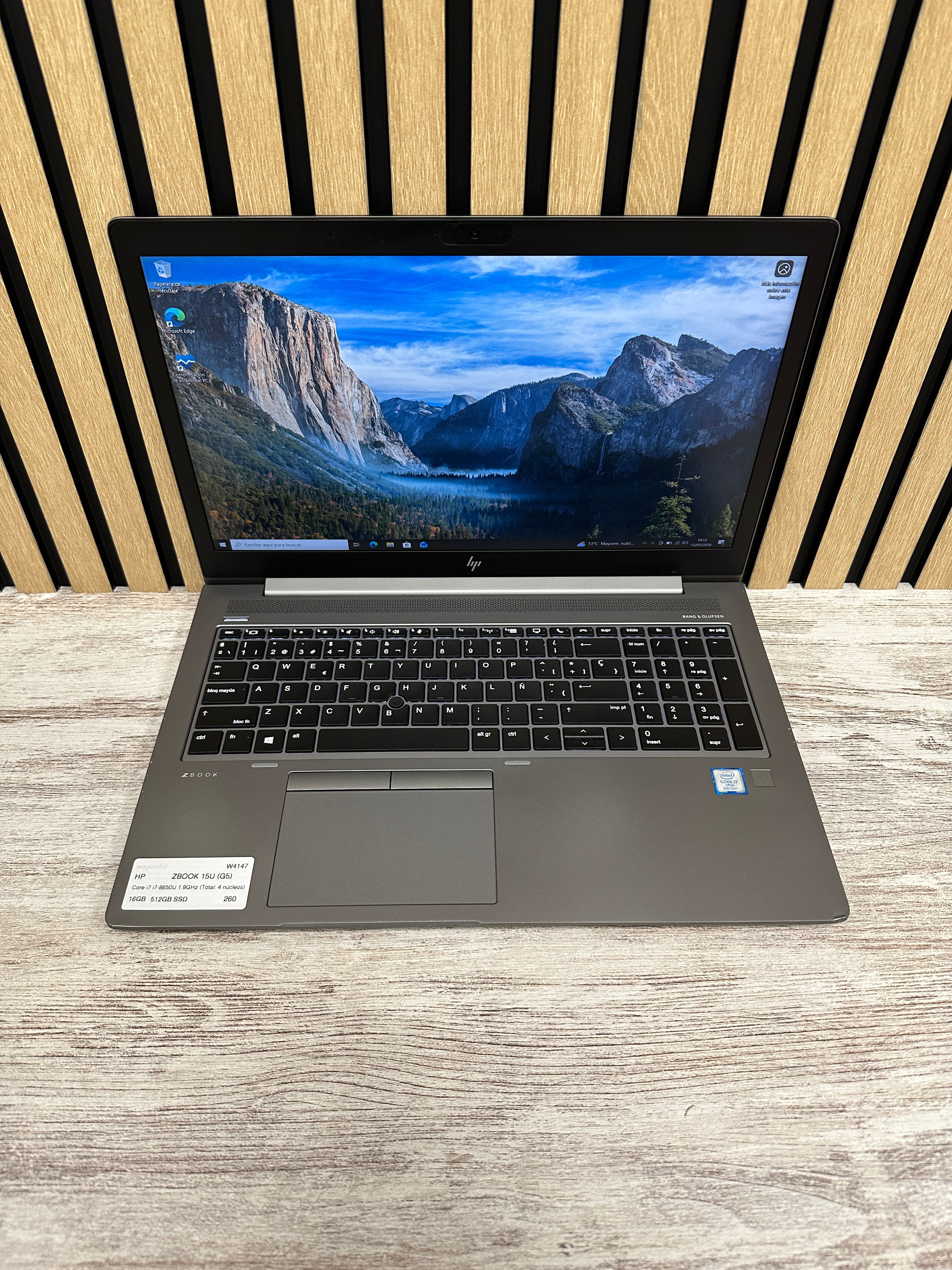 HP ZBOOK 15U G5 i7 16gb 512gb SSD - Moyacell