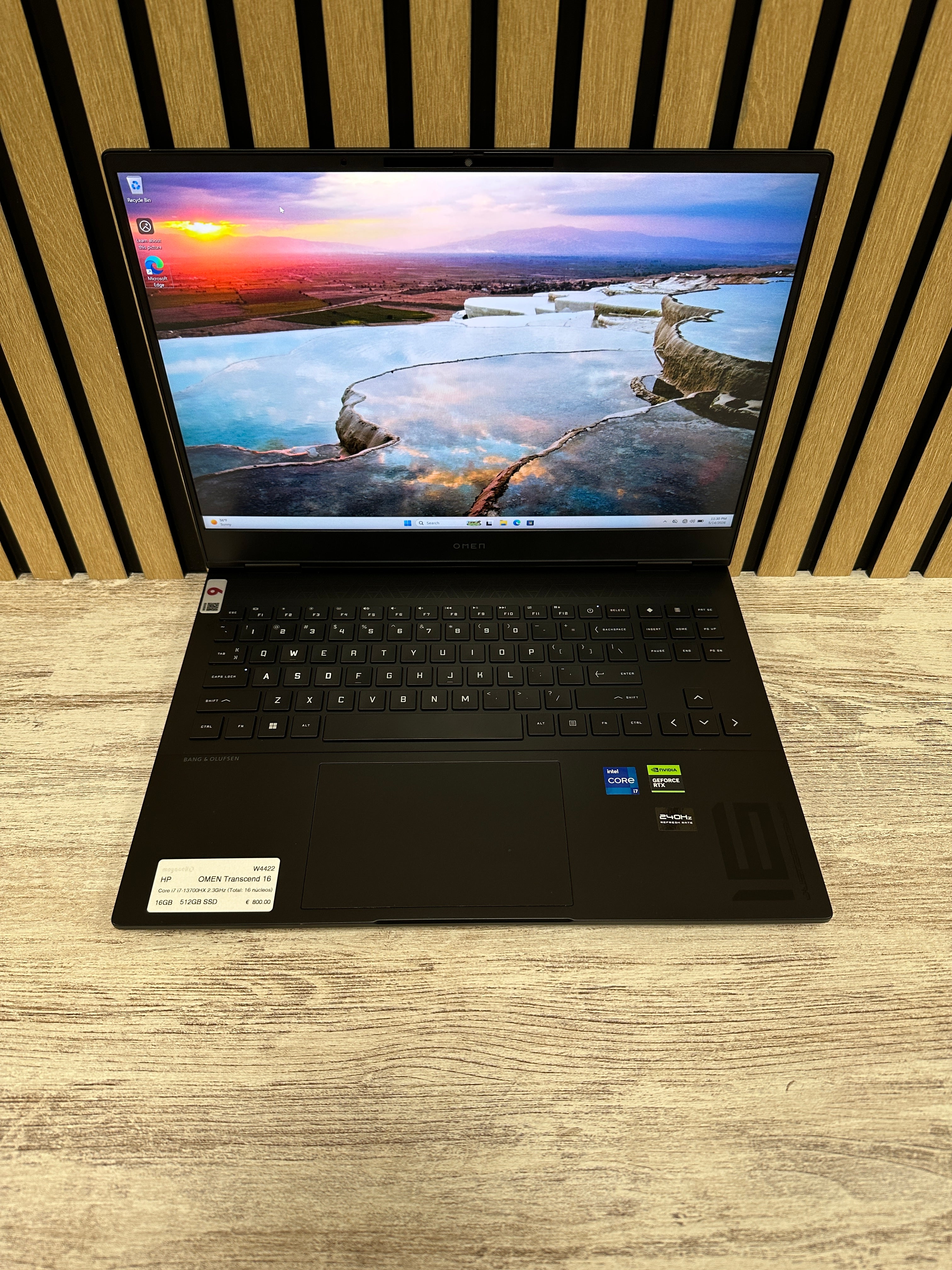 HP OMEN Transcend 16 i7 16gb 512gb SSD - Moyacell