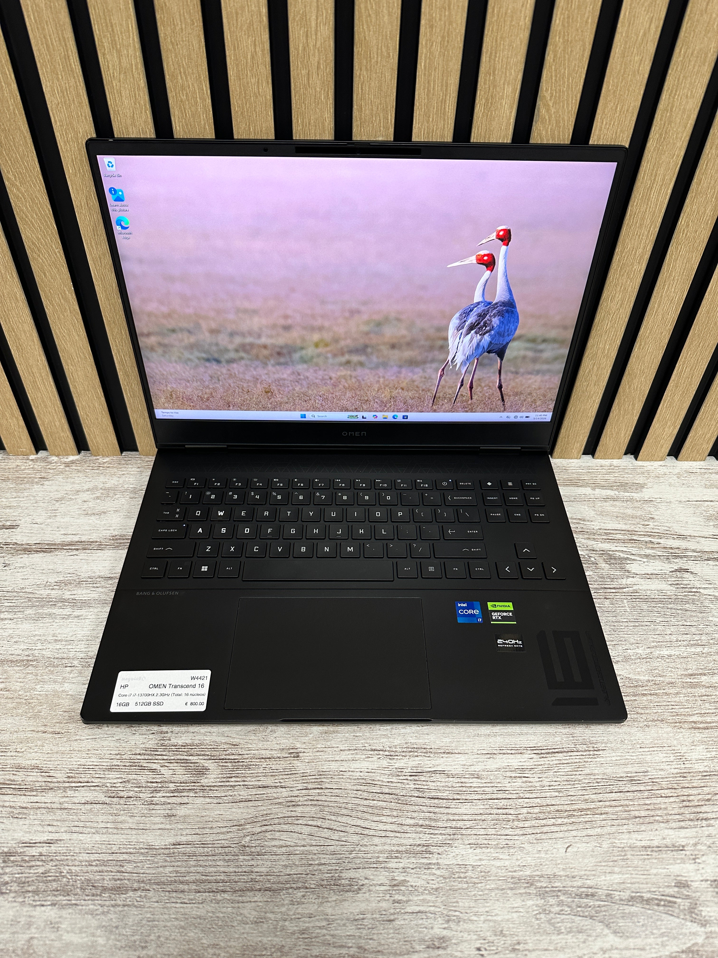 HP OMEN Transcend 16 i7 16gb 512gb SSD - Moyacell